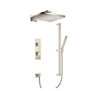 Flusso 196.7300 Two Output Shower Set With Shower Head, Hand Held And Slide Bar