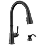 Delta Capertee™ Single Handle Pull-Down Kitchen Faucet with Soap Dispenser and ShieldSpray Technology