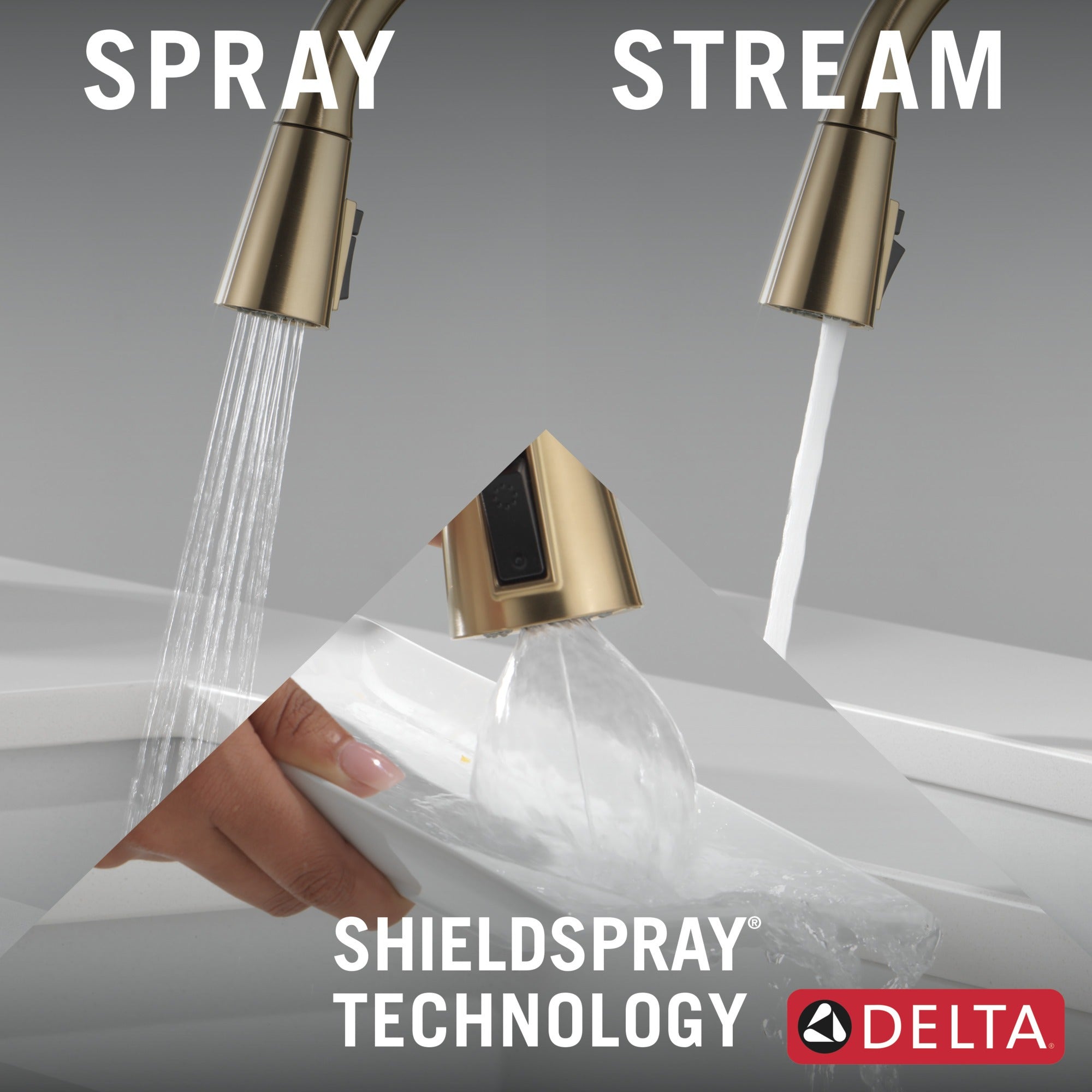 Delta Boyd™ Single Handle Pull-Down Kitchen Faucet with Soap Dispenser and ShieldSpray Technology
