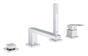 Grohe 4-Hole Single-Handle Deck Mount Roman Tub Faucet with 1.75 GPM Hand Shower 19897