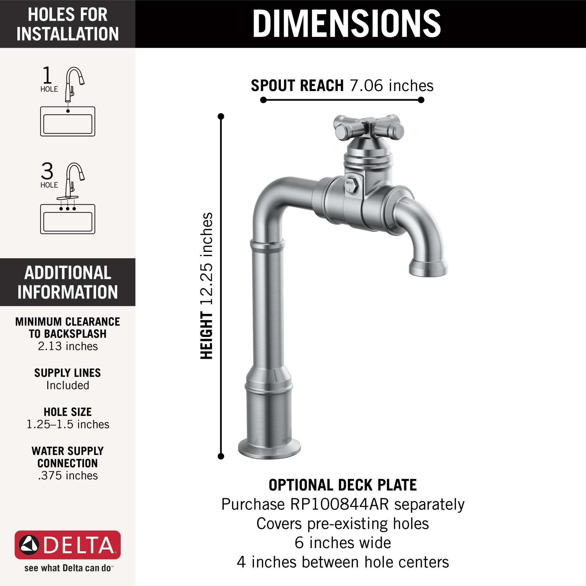 Delta Broderick® True Bar Kitchen Faucet