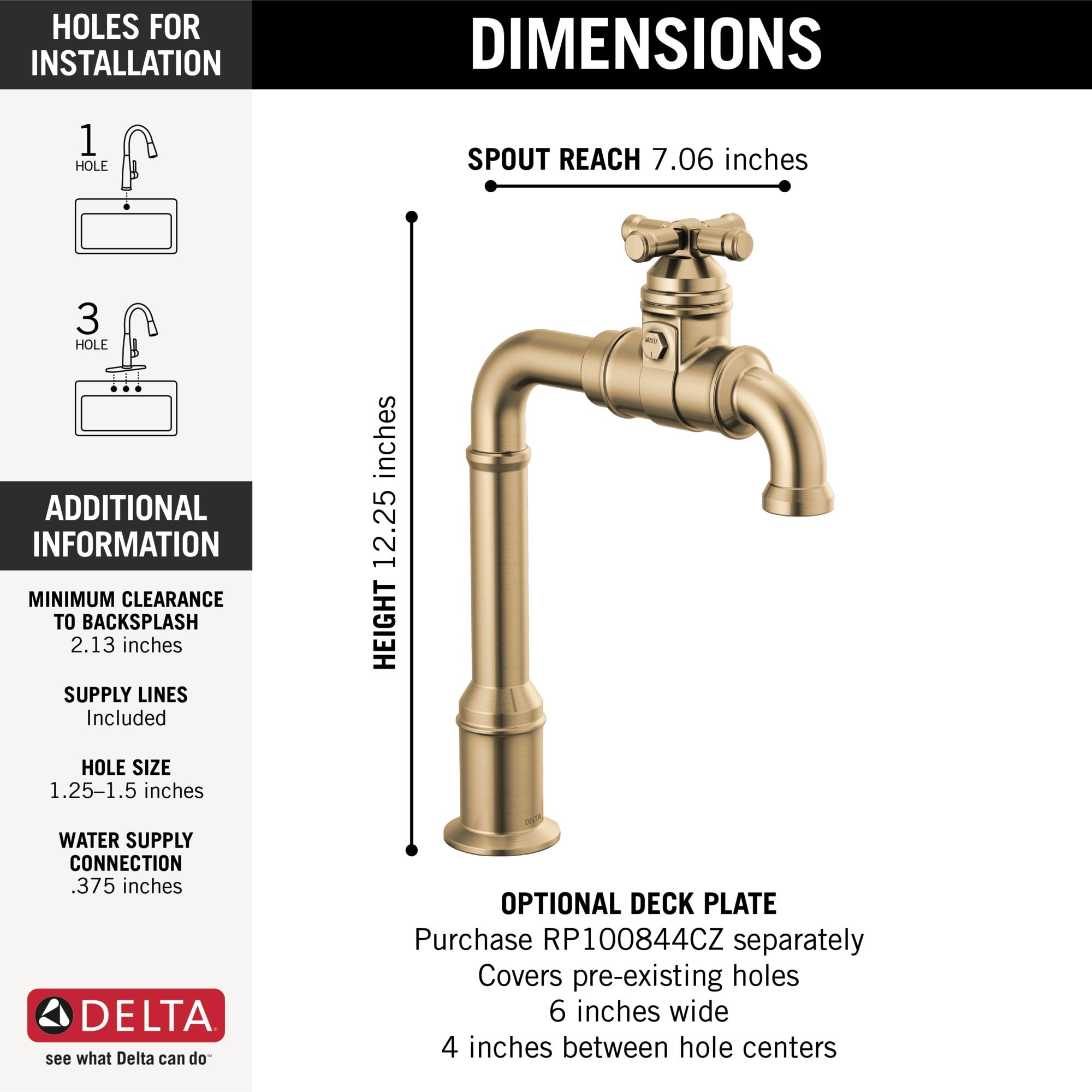 Delta Broderick® True Bar Kitchen Faucet