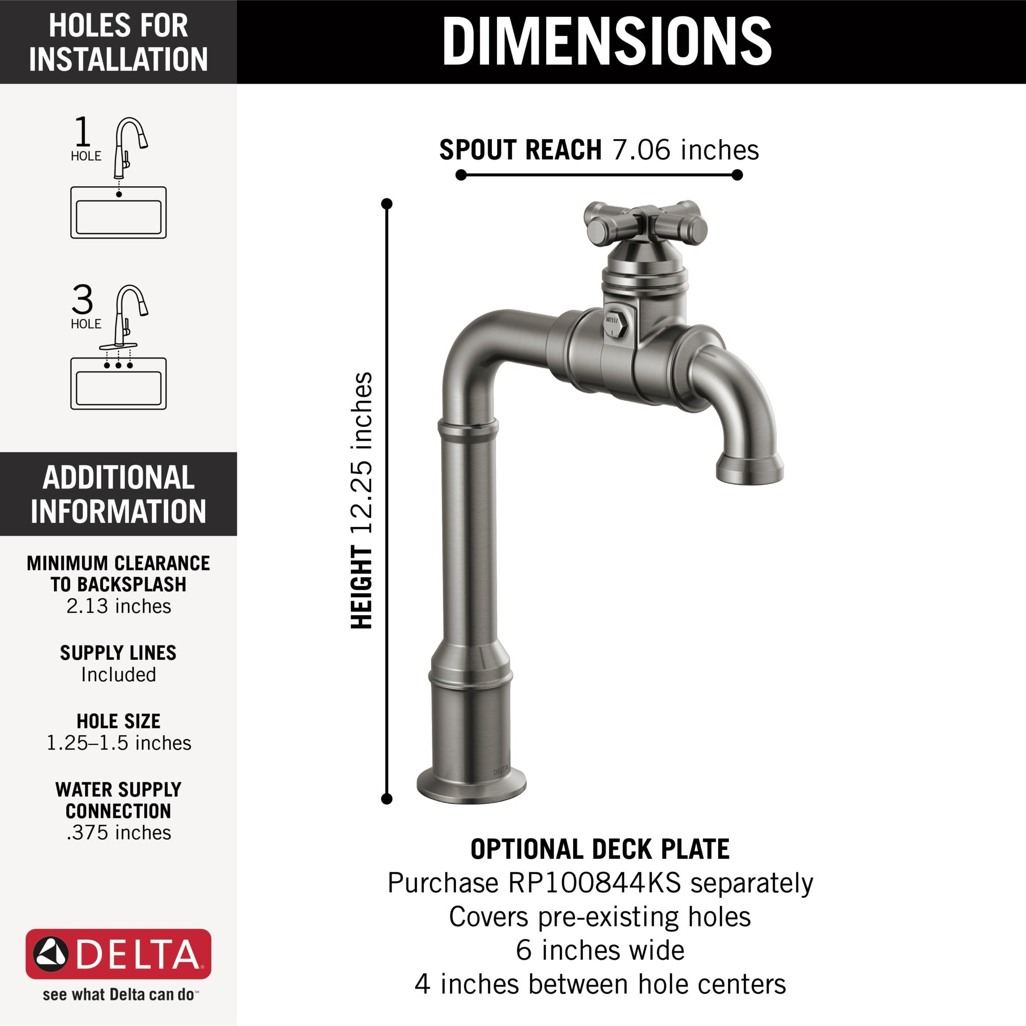 Delta Broderick® True Bar Kitchen Faucet