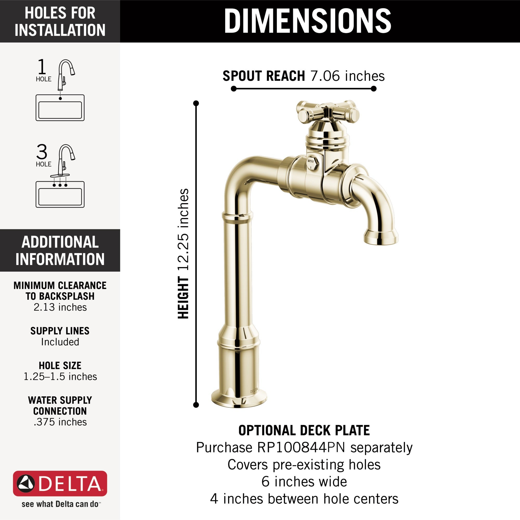 Delta Broderick® True Bar Kitchen Faucet