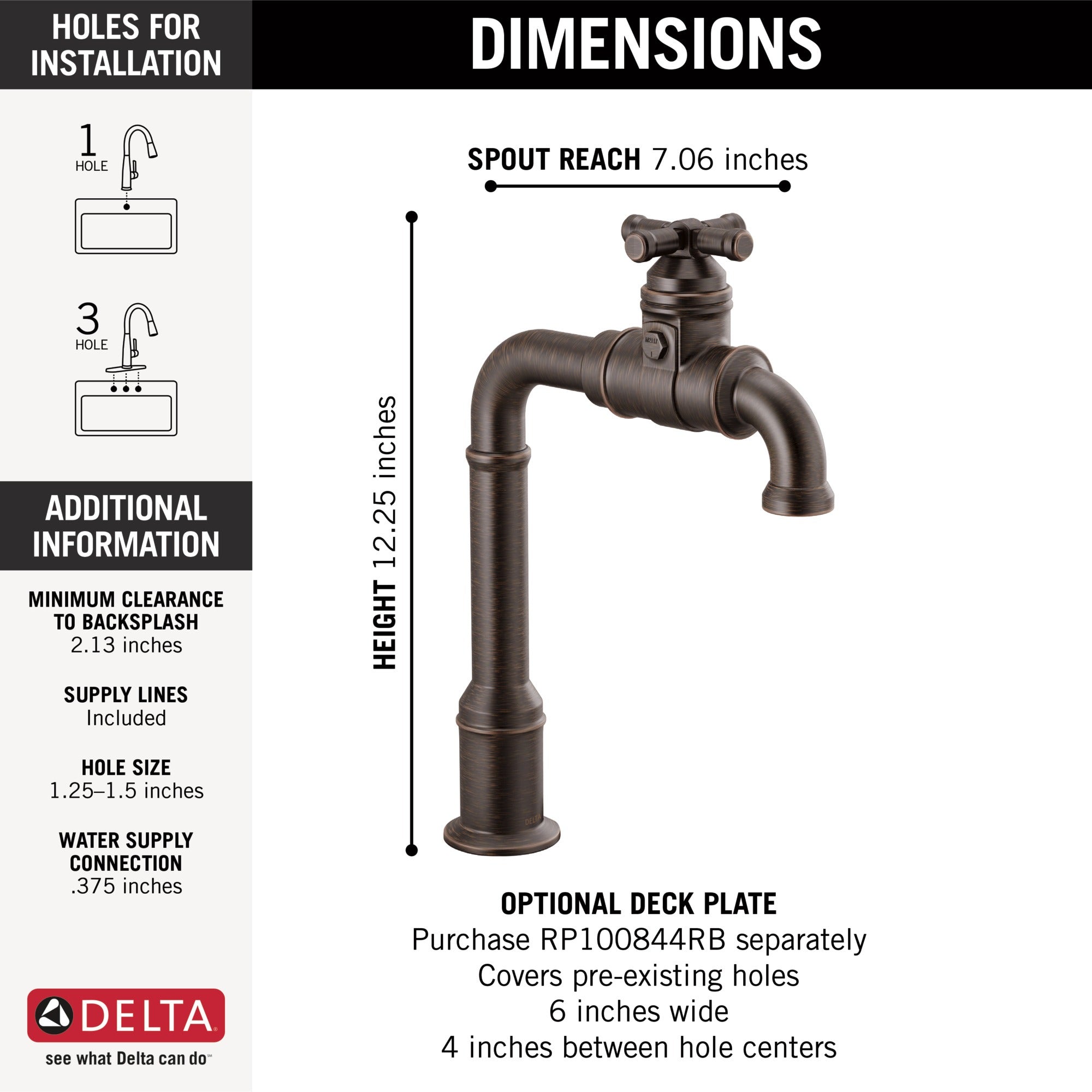 Delta Broderick® True Bar Kitchen Faucet