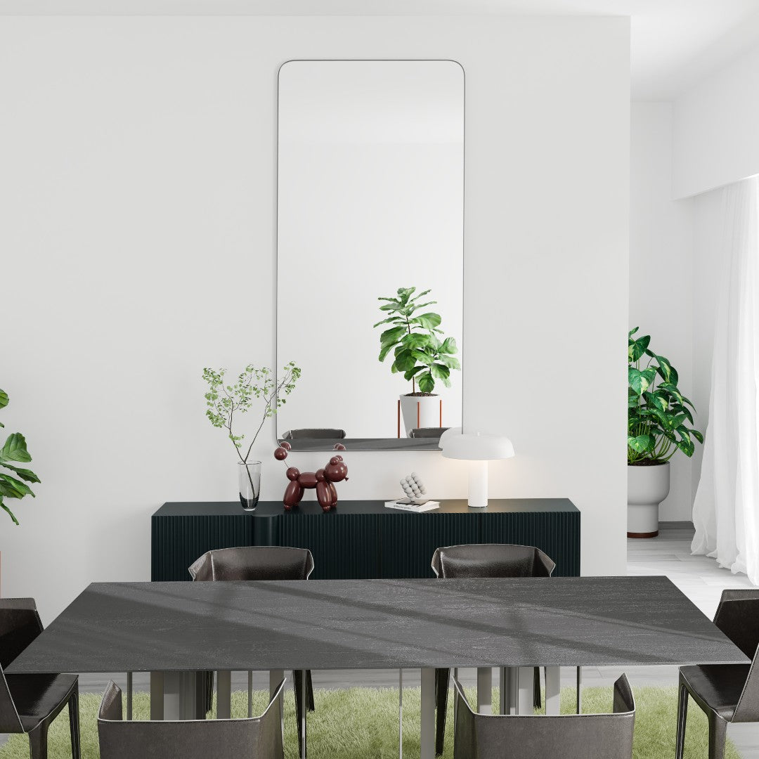 Eviva Harmony Black Metal Framed Mirror