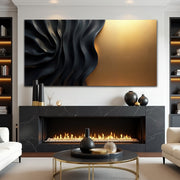 Black And Gold Minimalist Abstract XIII