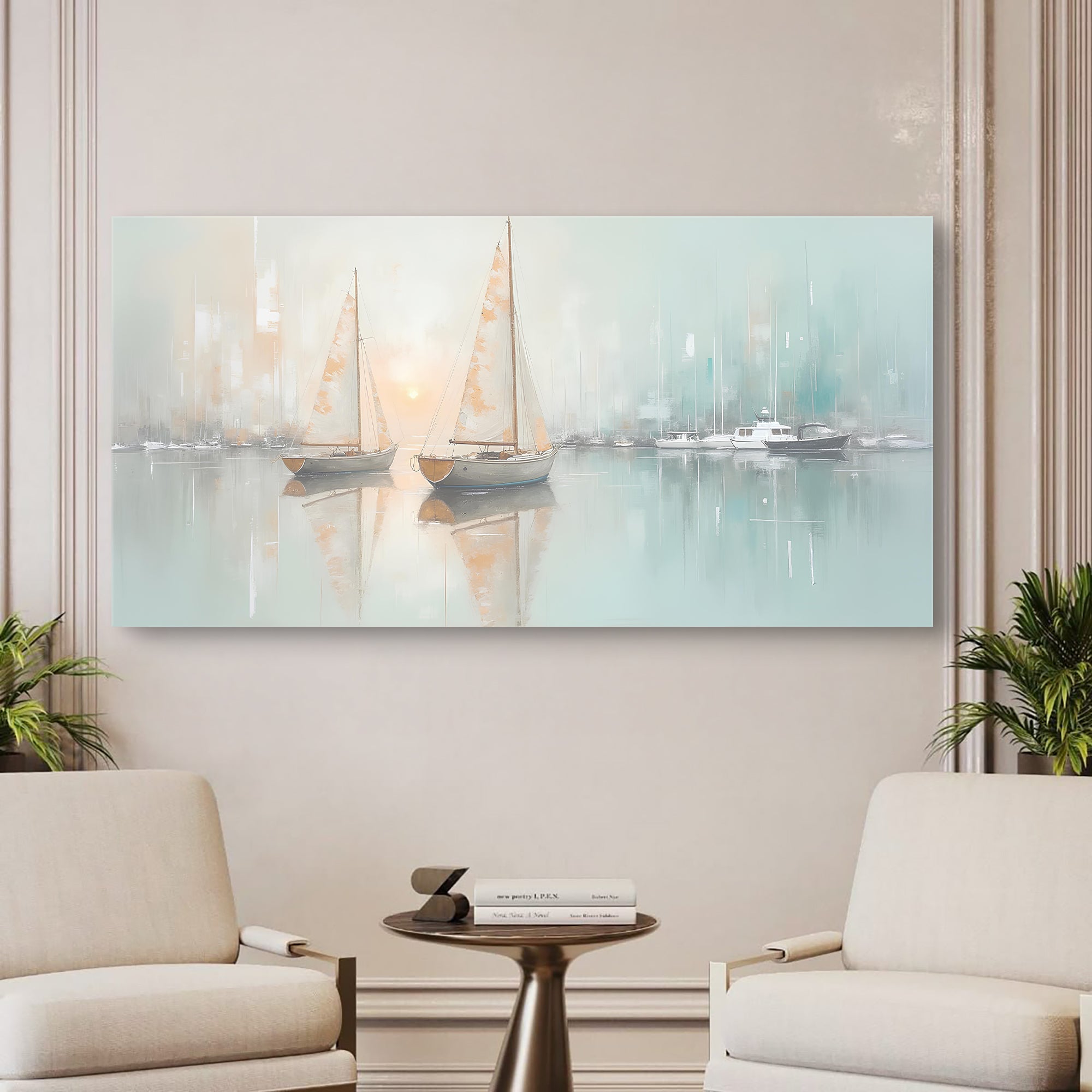 Abstract Pier and Dock Wall Art
