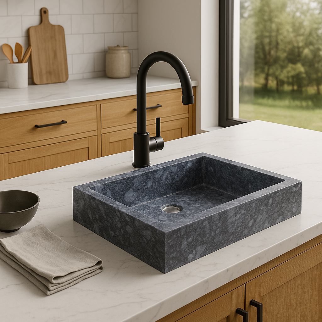 Gray Marble Sink
