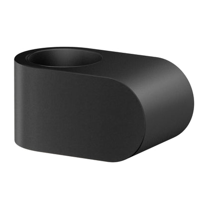 BESLAGSBODEN - Door stop for handle, Black rubber, Length 34 mm