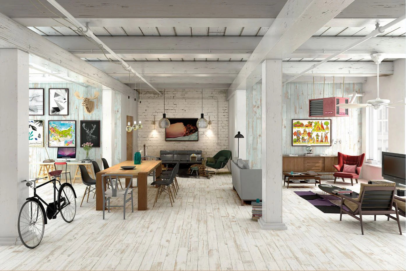 Tribeca 6" x 36" Porcelain Tile – Matte Finish for Floors & Walls