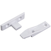 Hardware Resources White Plastic Suspension Fitting Connector for False Fronts