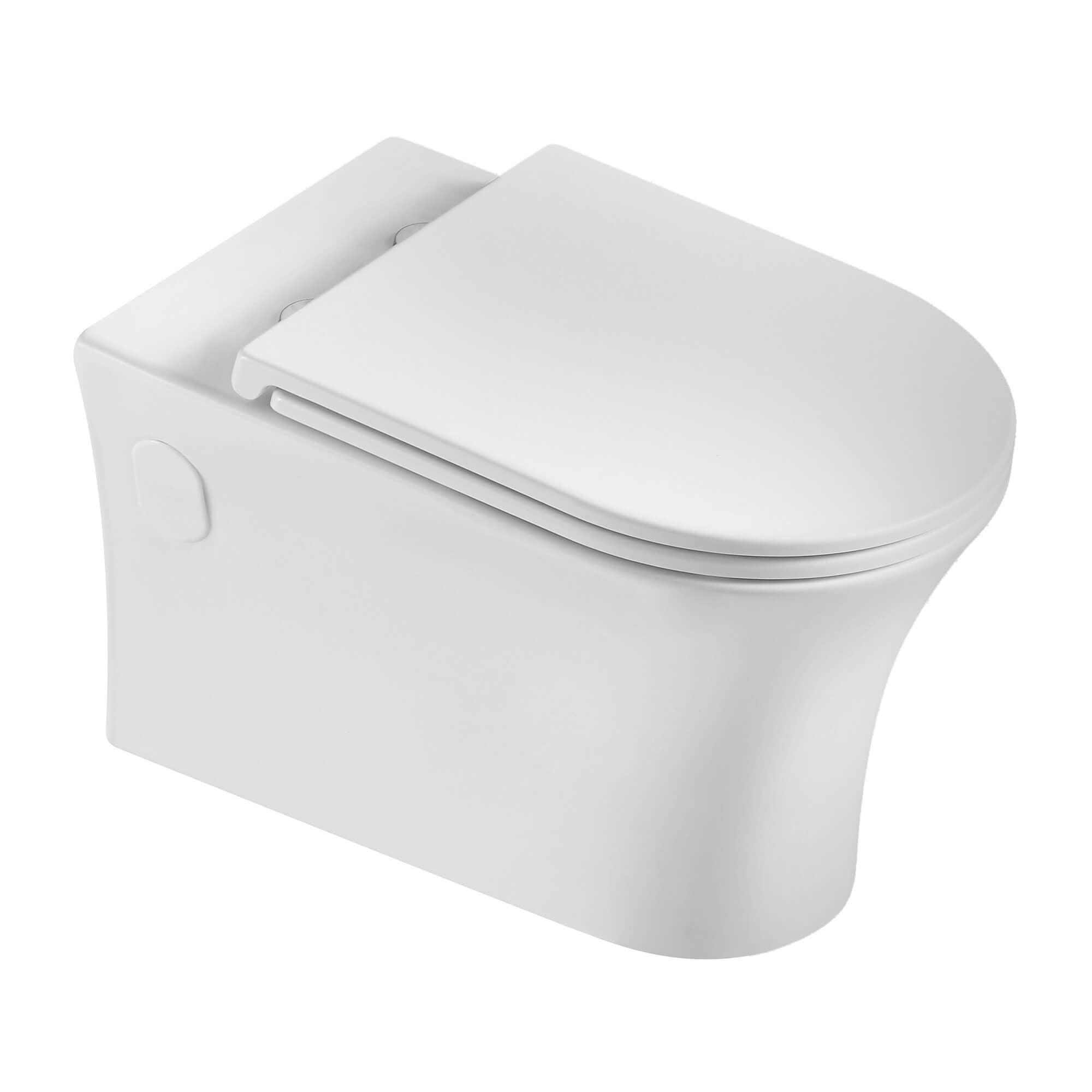 Fine Fixtures Aquatide Wall Hung Toilet Withrimless Flush - White