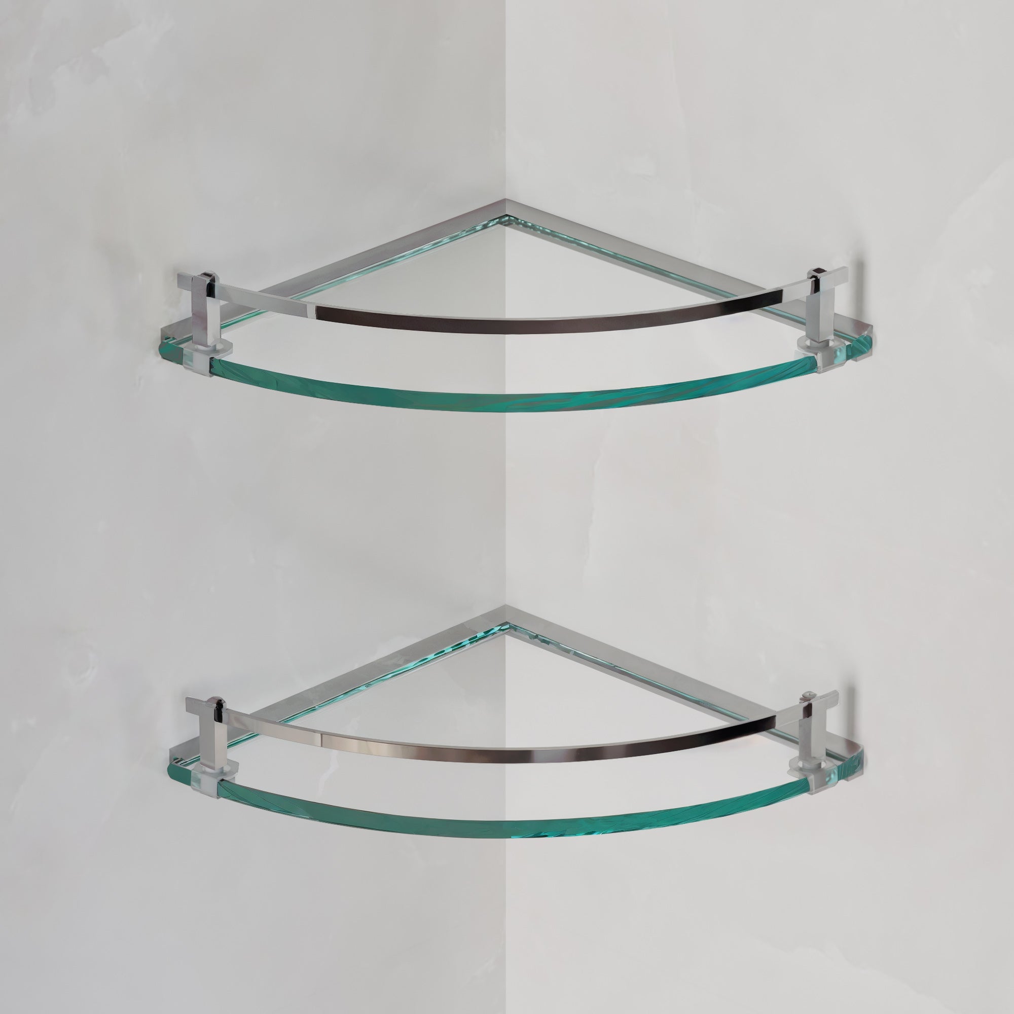 Single Corner Glass Shelf-2008 001 01