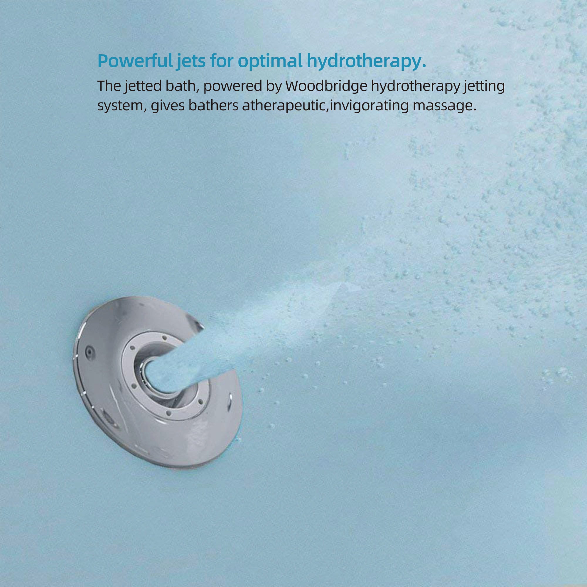 WOODBRIDGE 67" x 32" Whirlpool Water Jetted and Air Bubble Freestanding Bathtub