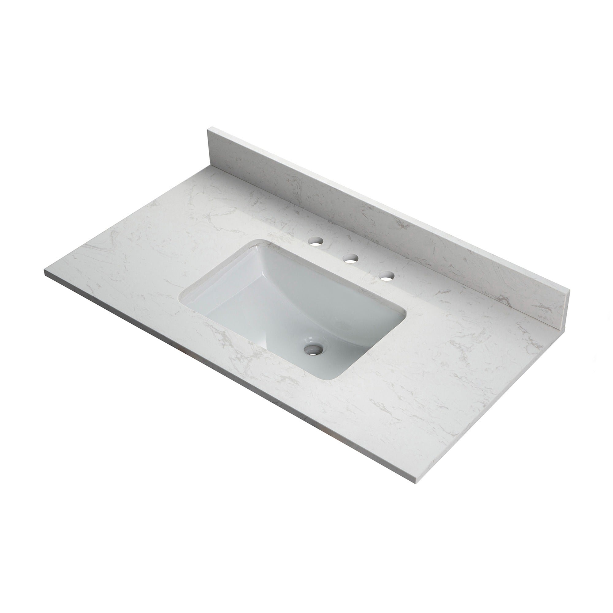 WOODBRIDGE 31" x22" Vanity Top with Single Under Mount Rectangle Bowl, CALAVT3122-8