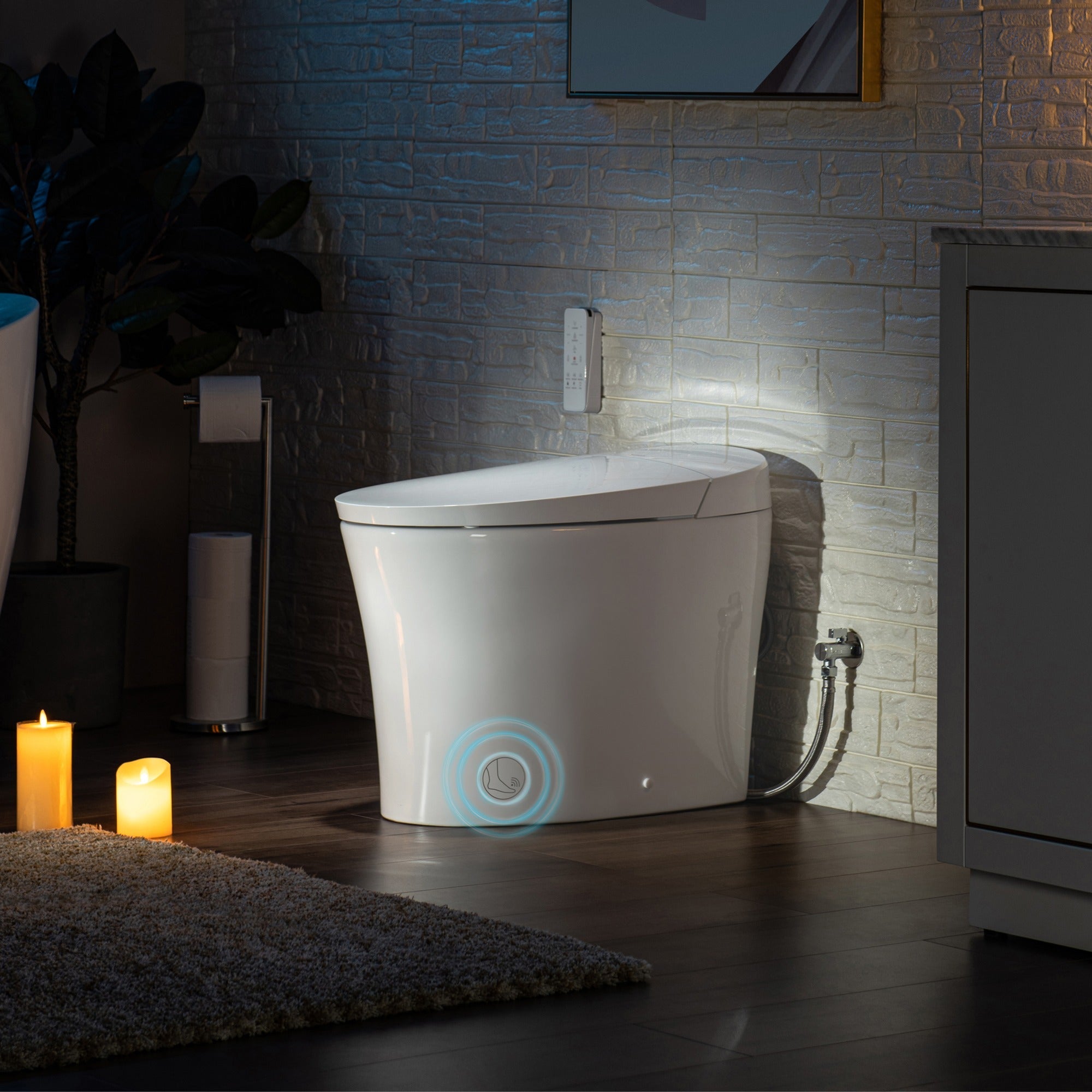 WOODBRIDGE B0970S-3.0 Smart Tankless Bidet Toilet – Auto Flush, Foot Sensor, Heated Seat