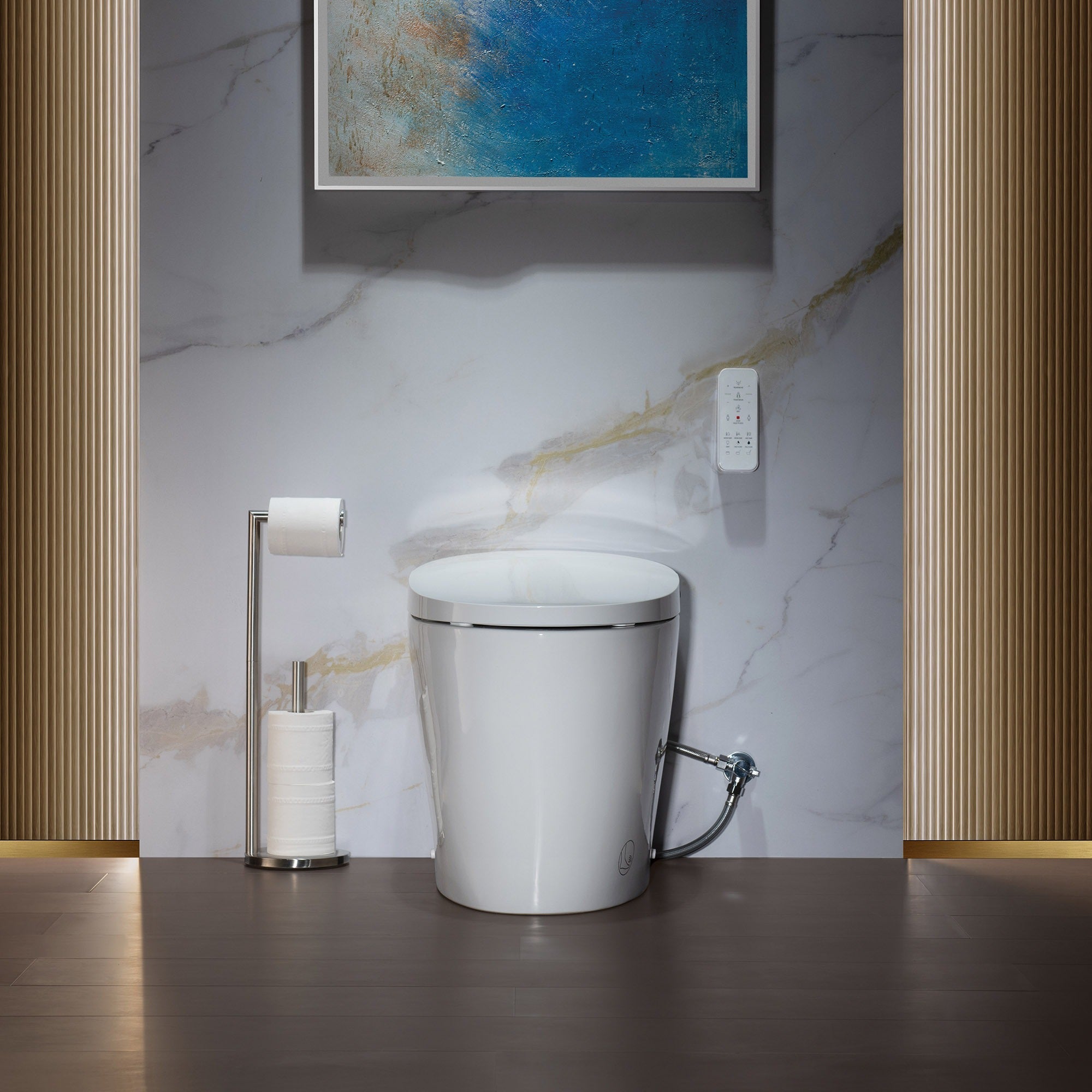 WOODBRIDGE EBT700 One-Piece Smart Toilet Bidet – Auto Flush, Foot Sensor, Heated Seat