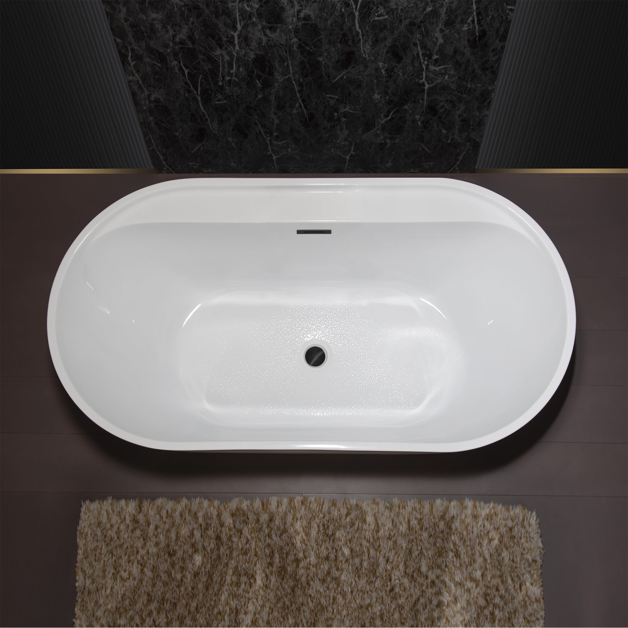 WOODBRIDGE 59" Acrylic Freestanding Bathtub (B0064)