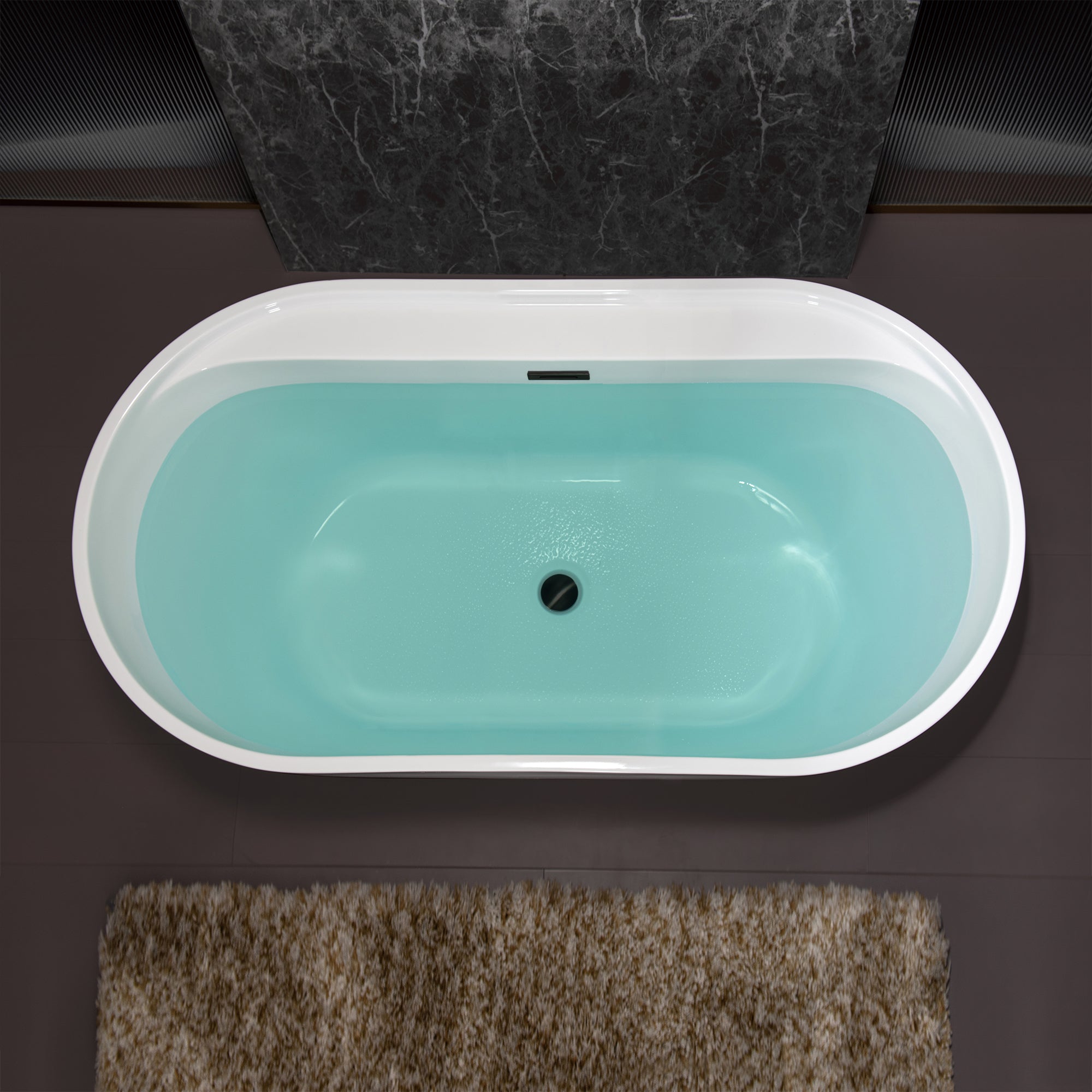WOODBRIDGE 59" Acrylic Freestanding Bathtub (B0064)
