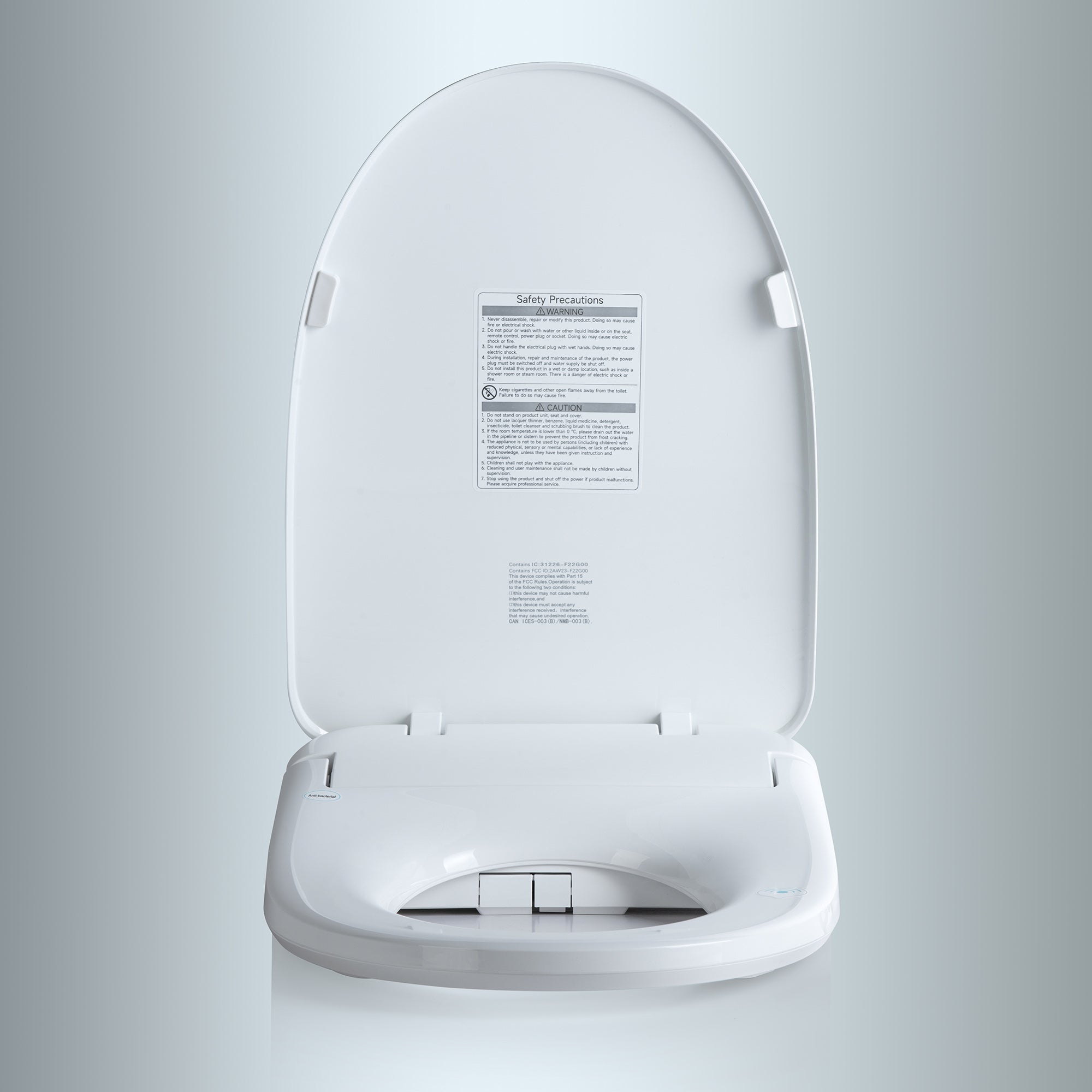 WOODBRIDGE Electronic Bidet Seat with Automatic open and close lid, Child Wash, Elongated Soft Close, White BID03