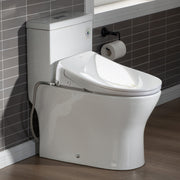 WOODBRIDGE Elongated 1-Piece Toilet with Advanced Auto Open & Close Bidet Smart Toilet Seat, Child Wash, Chair Height, 1000 Gram MaP Flushing Score, 1.28 GPF Dual, Water Sensed