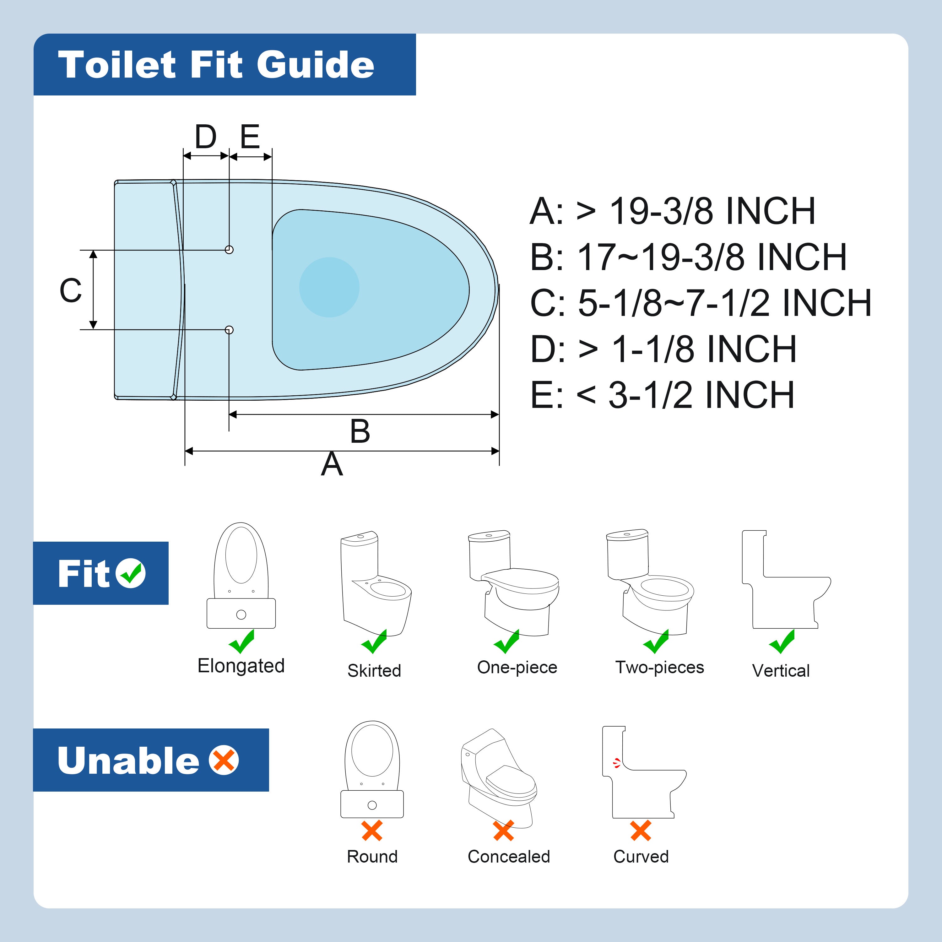 WOODBRIDGE T-0078 Smart Bidet Toilet – Child Wash, ADA Height, 1000g MaP
