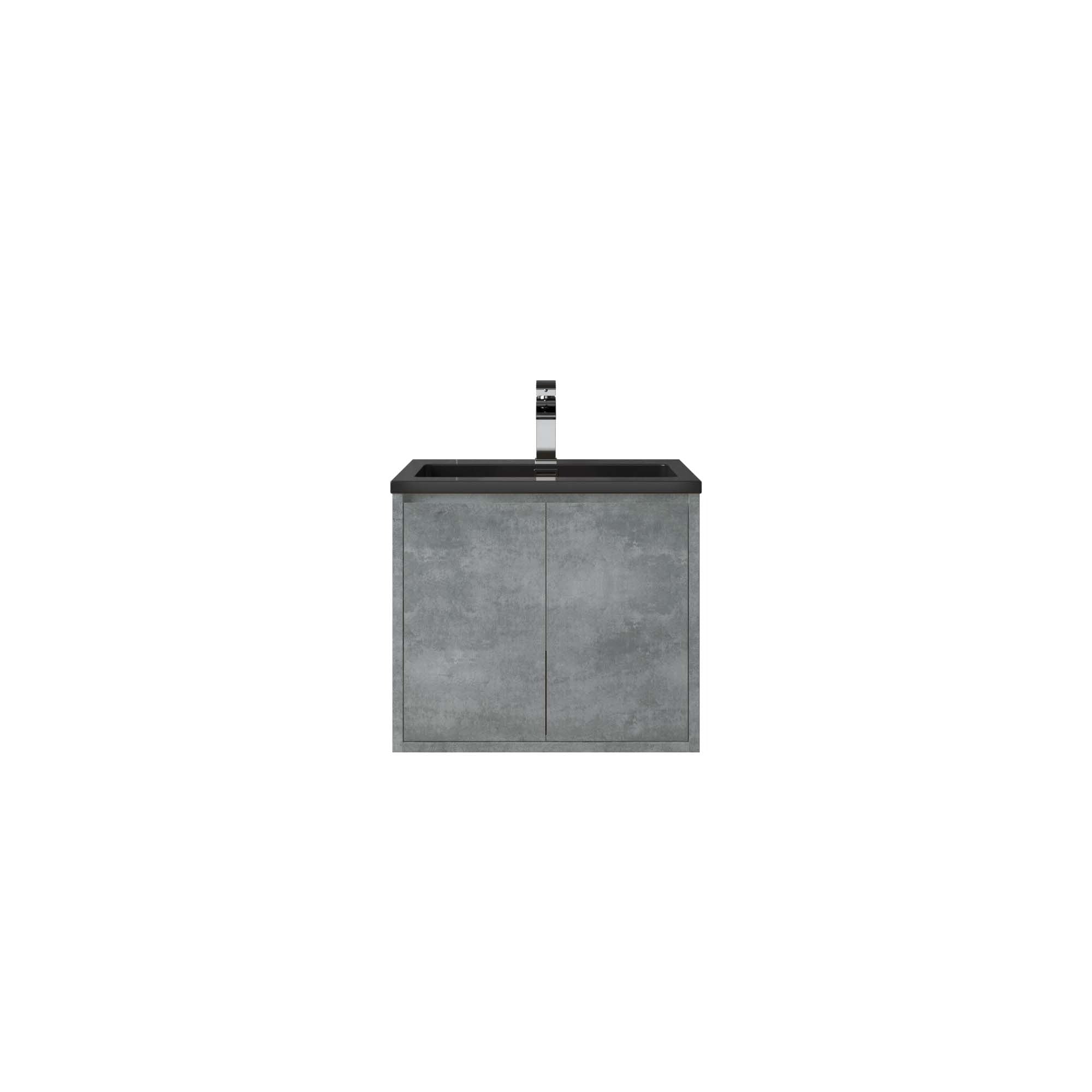 WOODBRIDGE 24 in. W x 19 in. D Bathroom Vanity in Gray with Quartz Sand Composite Vanity Top