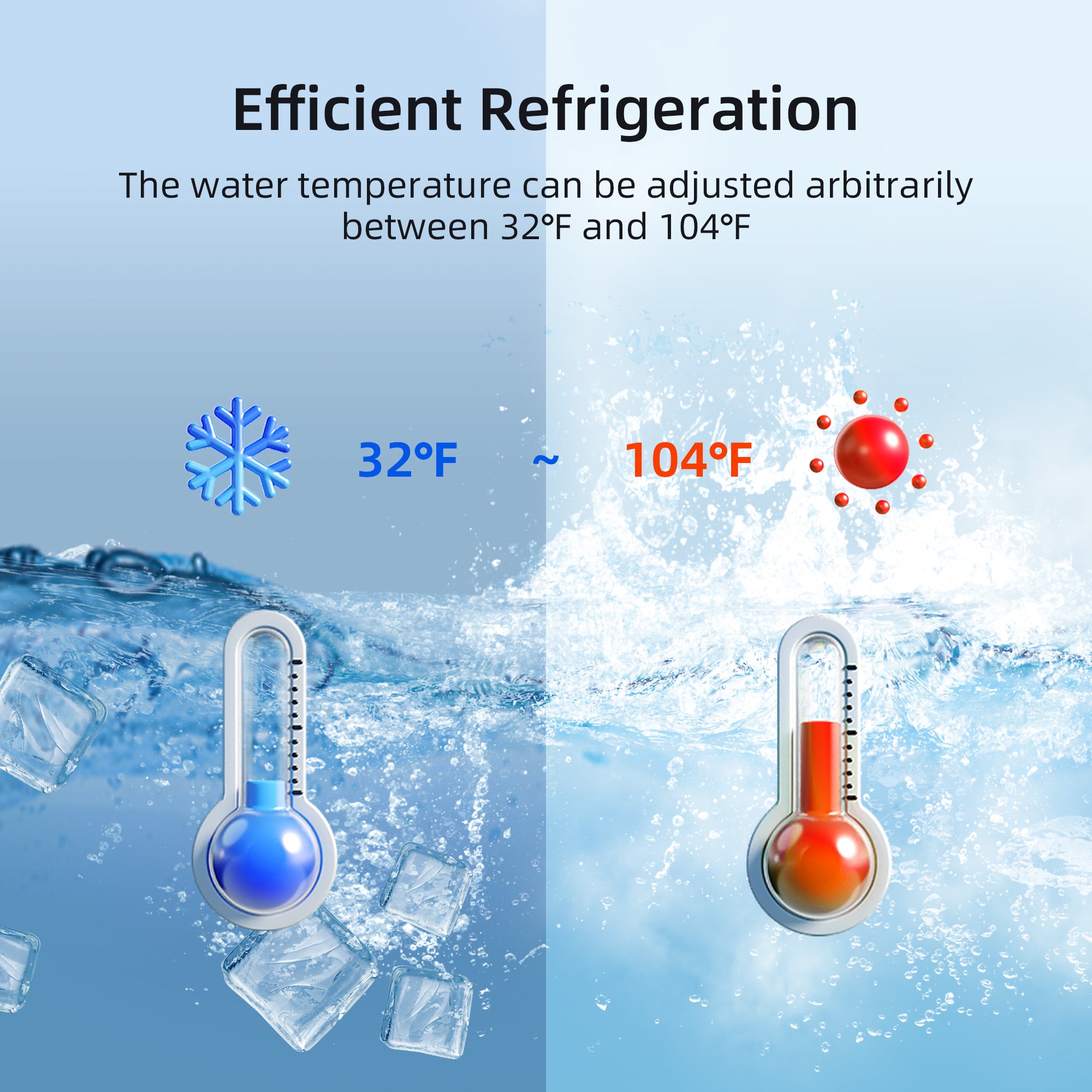 WOODBRIDGE Inflatable Cold Plunge Tub with 1 HP Cooling and Heating Chiller,Filter circulation system, PVC Insulated Lid, Hand Pump and Repair Kit Included, Anti-Slid Bottom