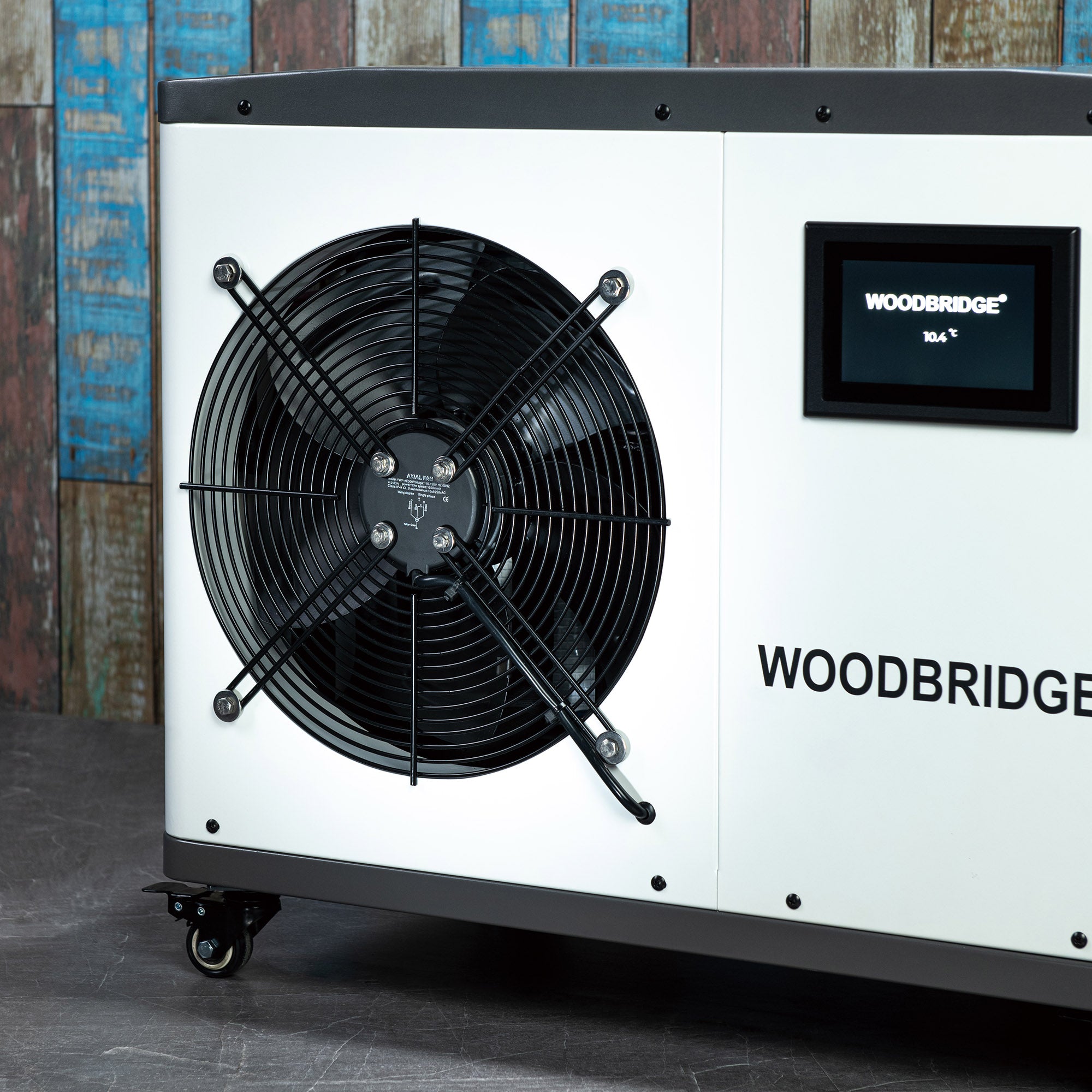 WOODBRIDGE 1.3HP Portable Chiller with Touch Screen Control Panel and Reusable Stainless Steel Filter