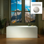 WOODBRIDGE 66-7/8" L x 31-1/2" W Freestanding Contemporary Soaking Bathtub with Drain & Overflow, B6710