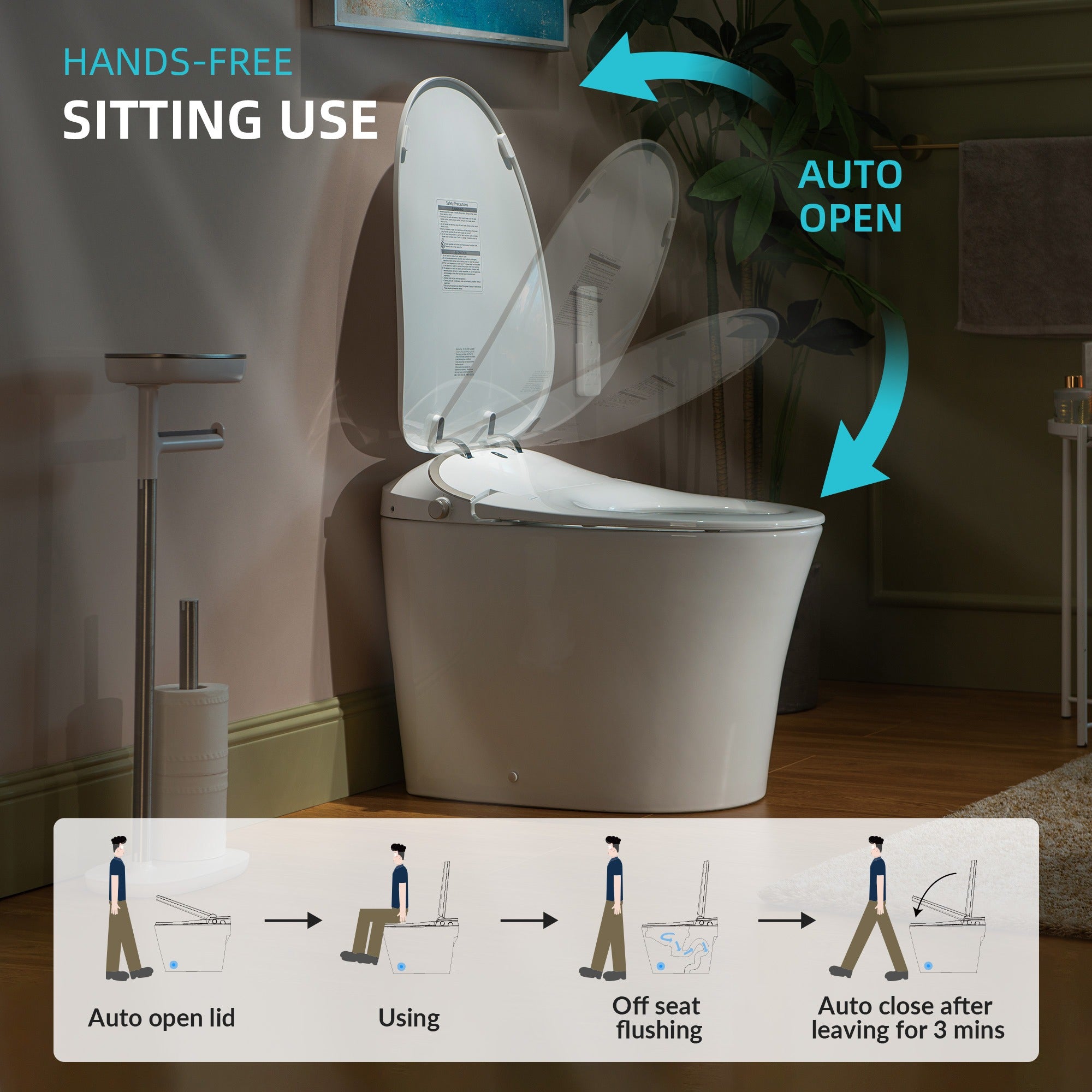 WOODBRIDGE LT610 One-Piece Elongated Smart Bidet Toilet – SKU: LT610