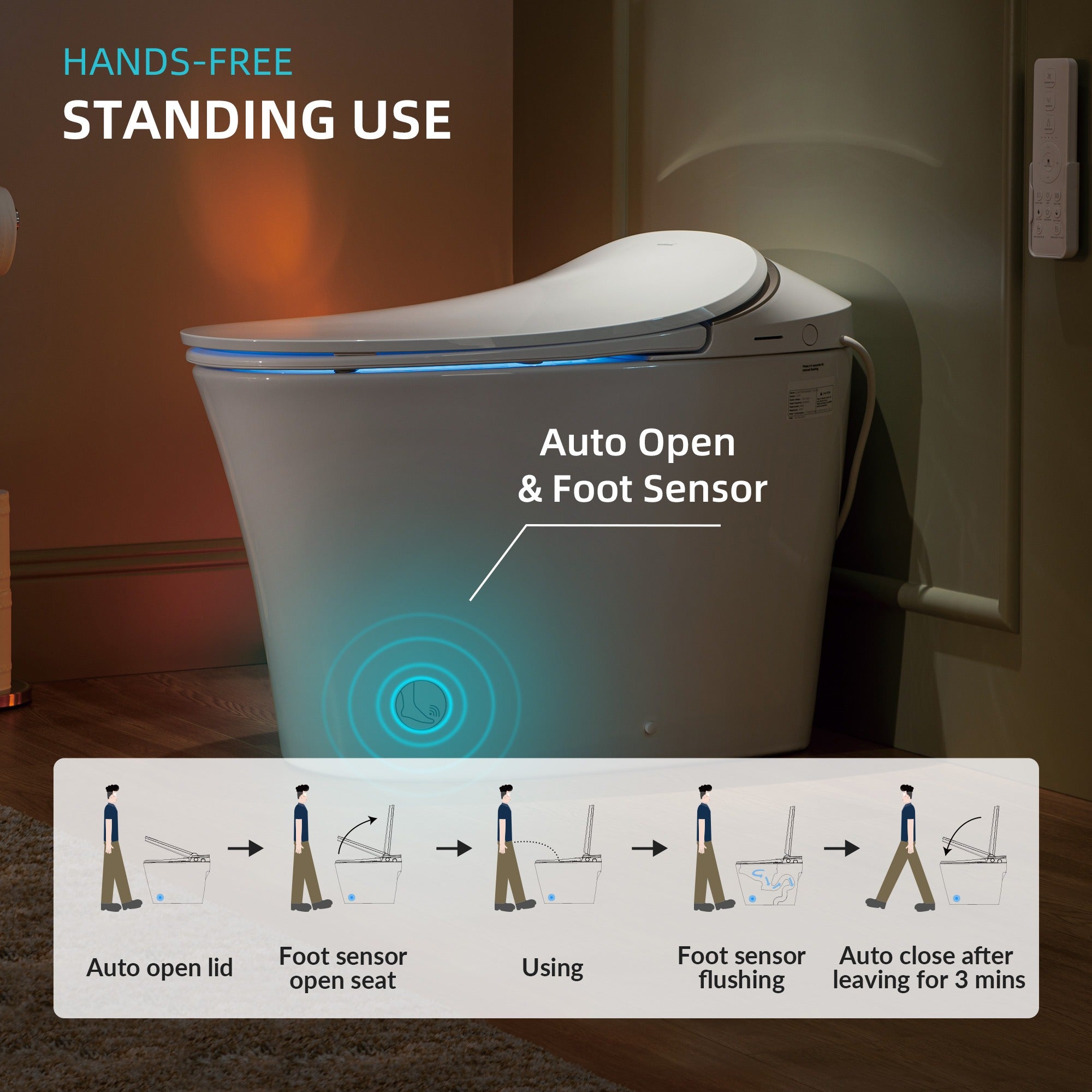 WOODBRIDGE LT610 One-Piece Elongated Smart Bidet Toilet – SKU: LT610