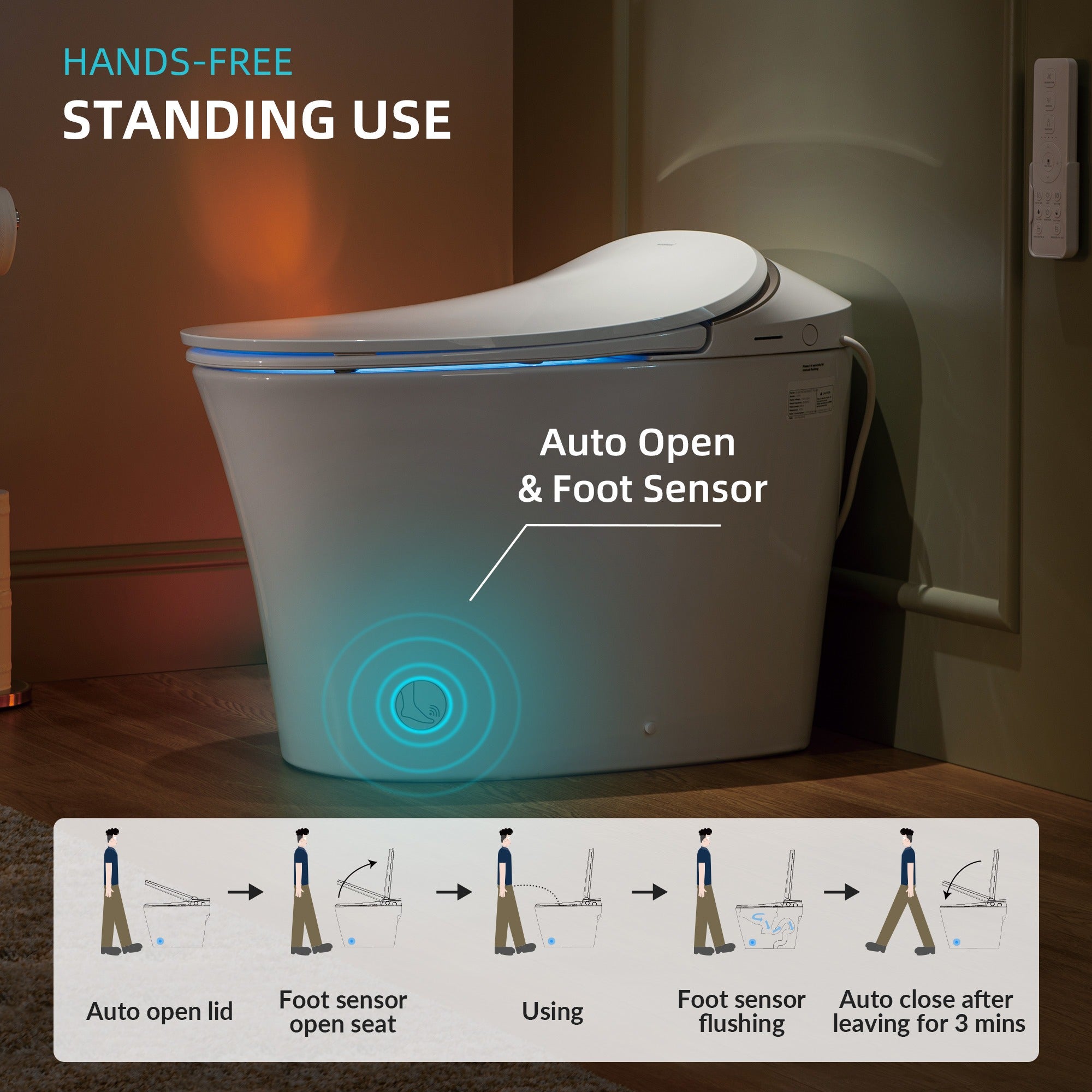WOODBRIDGE LT610 One-Piece Elongated Smart Bidet Toilet – SKU: LT610
