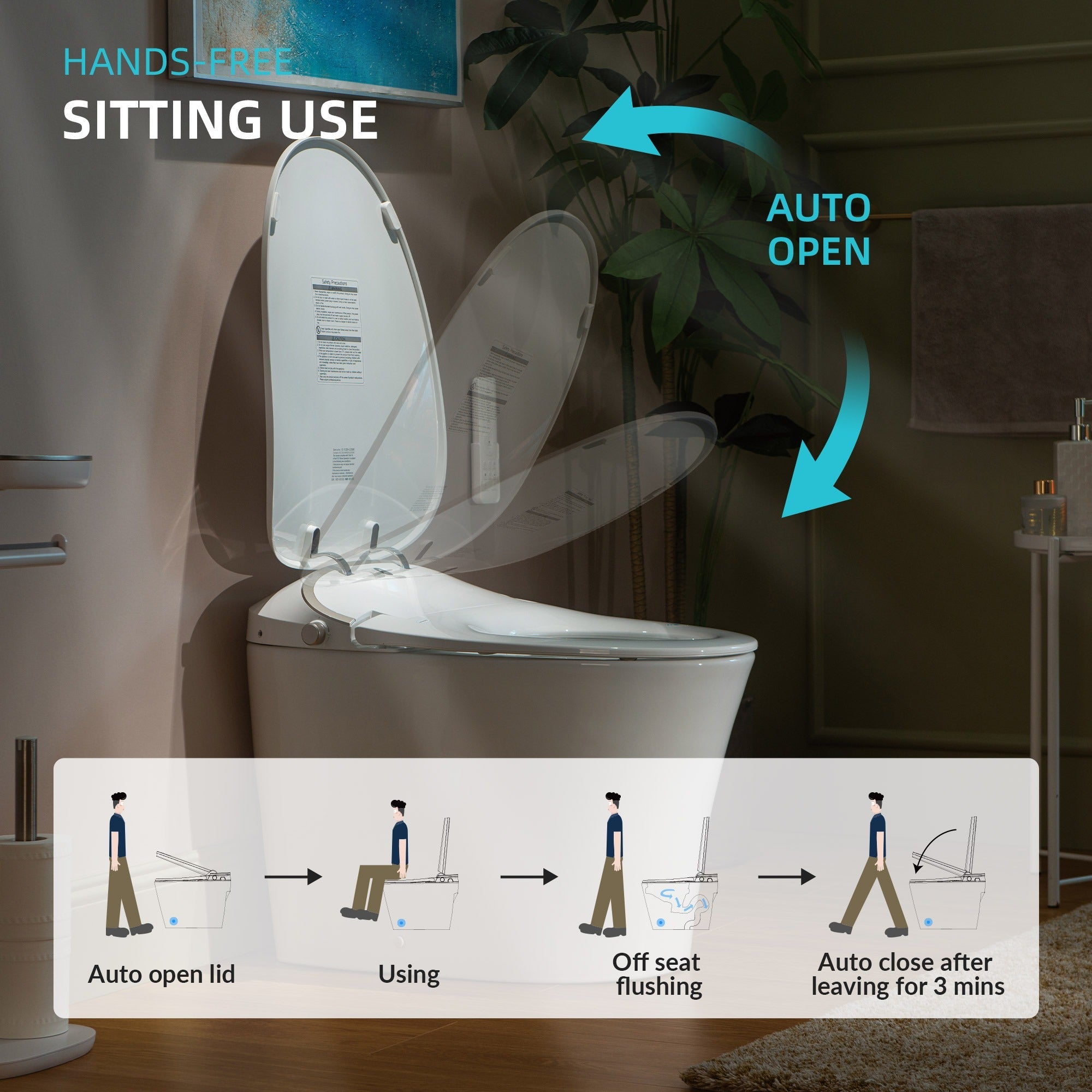 WOODBRIDGE LT610 One-Piece Elongated Smart Bidet Toilet – SKU: LT610