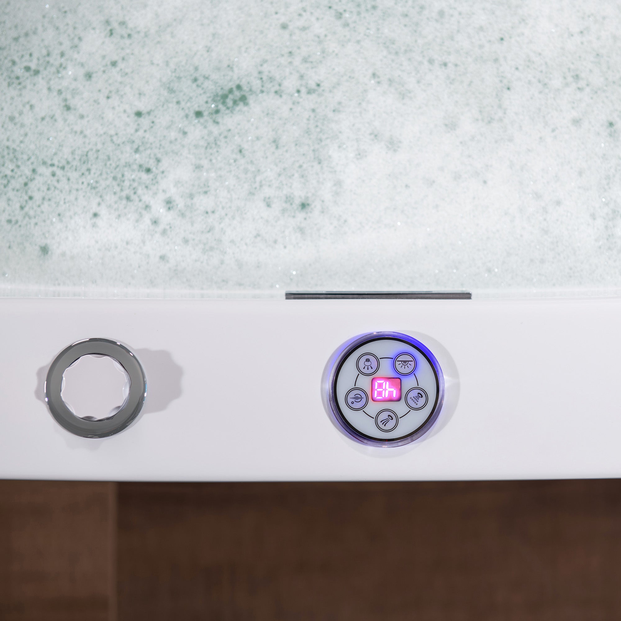 WOODBRIDGE 2-Person Freestanding Whirlpool & Air Bath Tub with Heated Blower – BTS0091