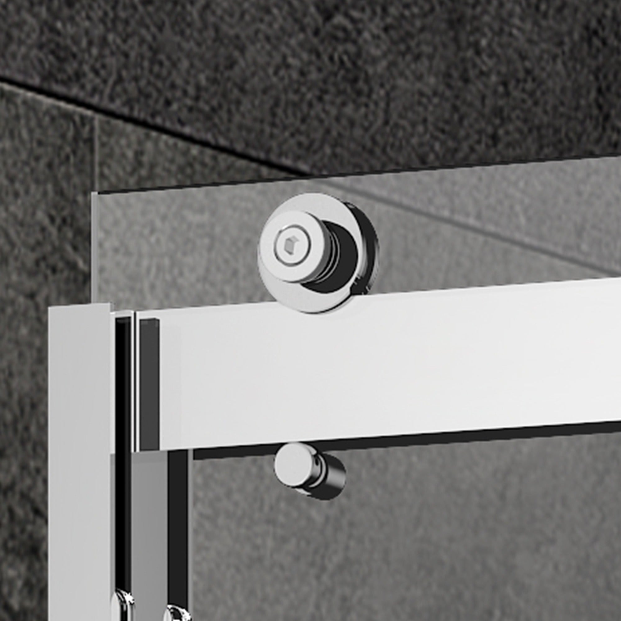 WOODBRIDGE Frameless Bathtub Shower Doors 56-60" Width x 62"Height with 3/8"(10mm) Clear Tempered Glass, 2 Ways Opening & Double Sliding,SDD6062