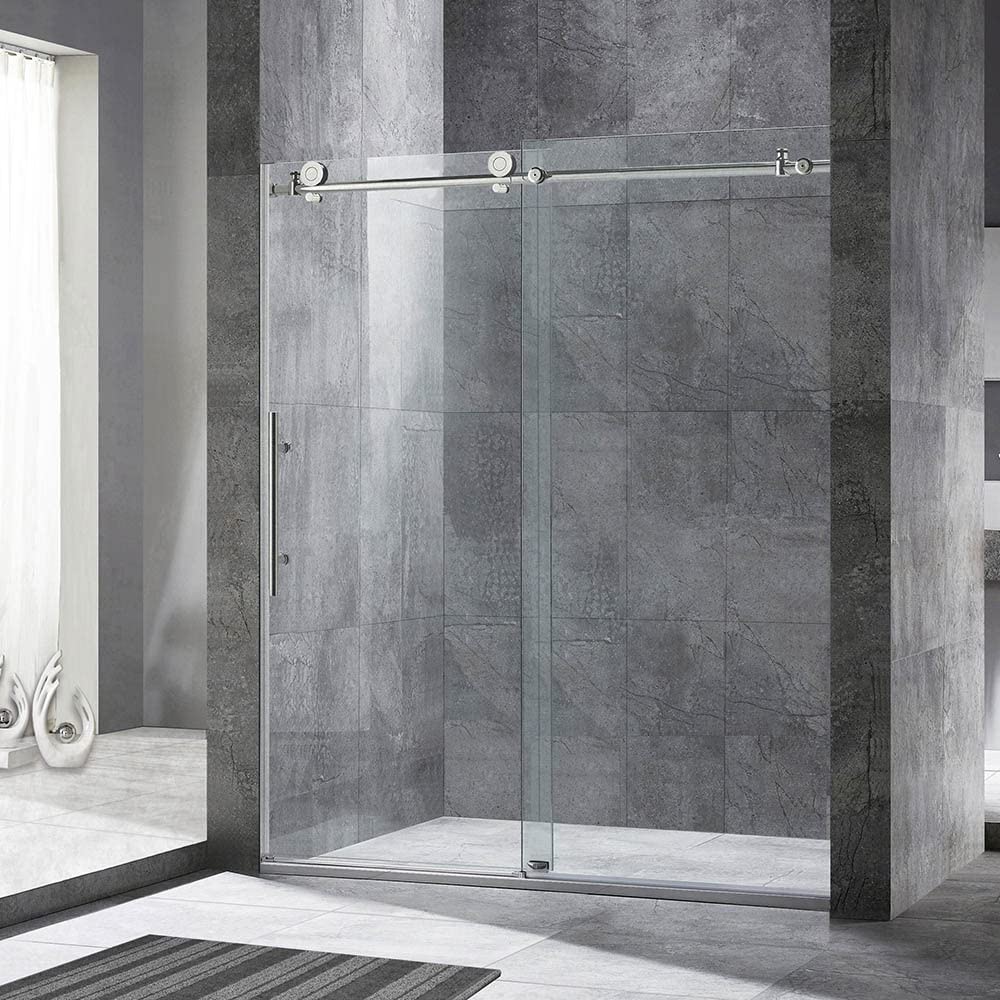 WOODBRIDGE MBSDC6076 Frameless Double Sliding Shower Door 56–60" x 76"
