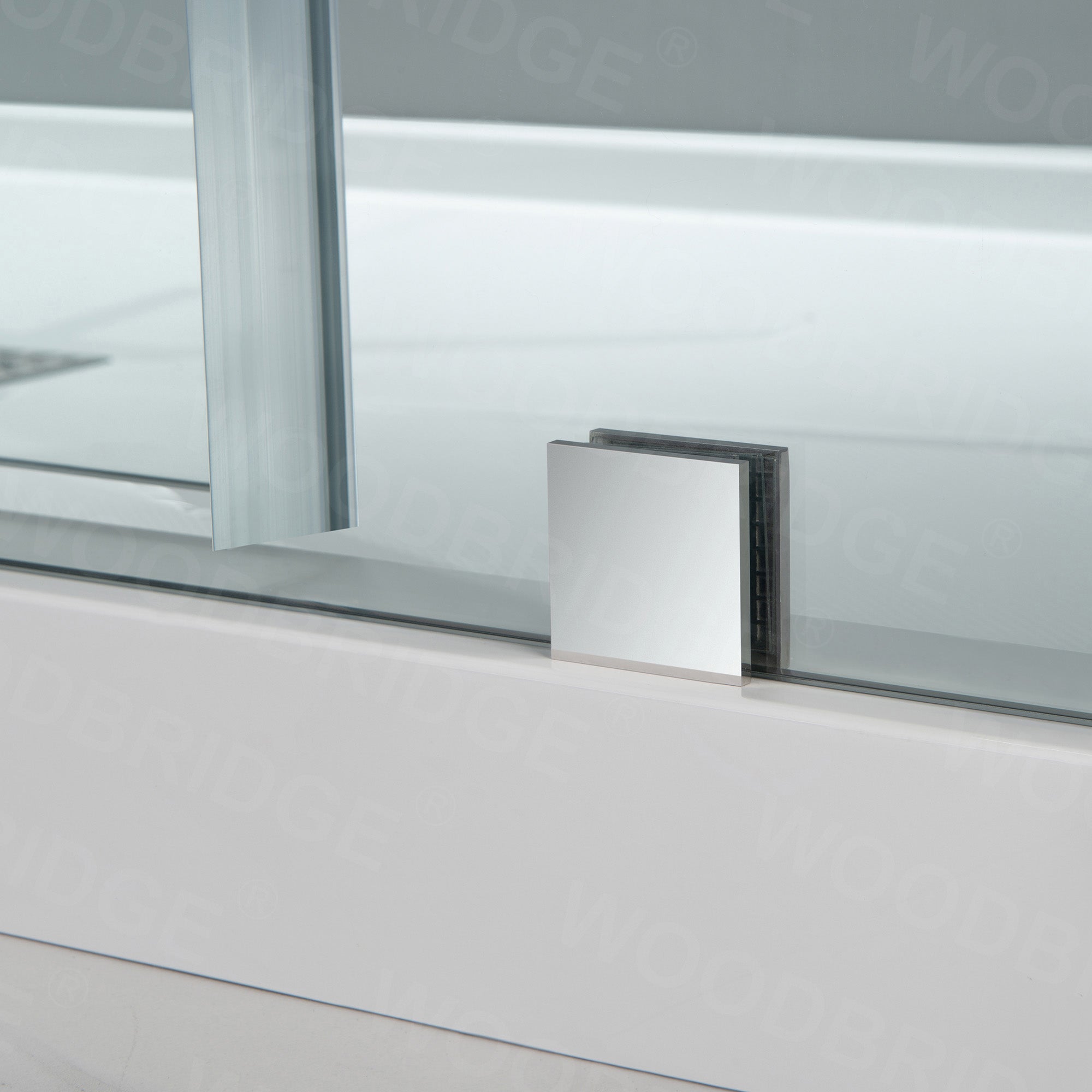 WOODBRIDGE MBSDC6076 Frameless Double Sliding Shower Door 56–60" x 76"