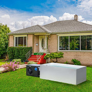 WOODBRIDGE 67" L x 31-1/2" W Freestanding Acrylic Cold Plunge Ice Tub with Chiller and Heater, Ozone sanitation, Filter circulation system, Insulated tub cover