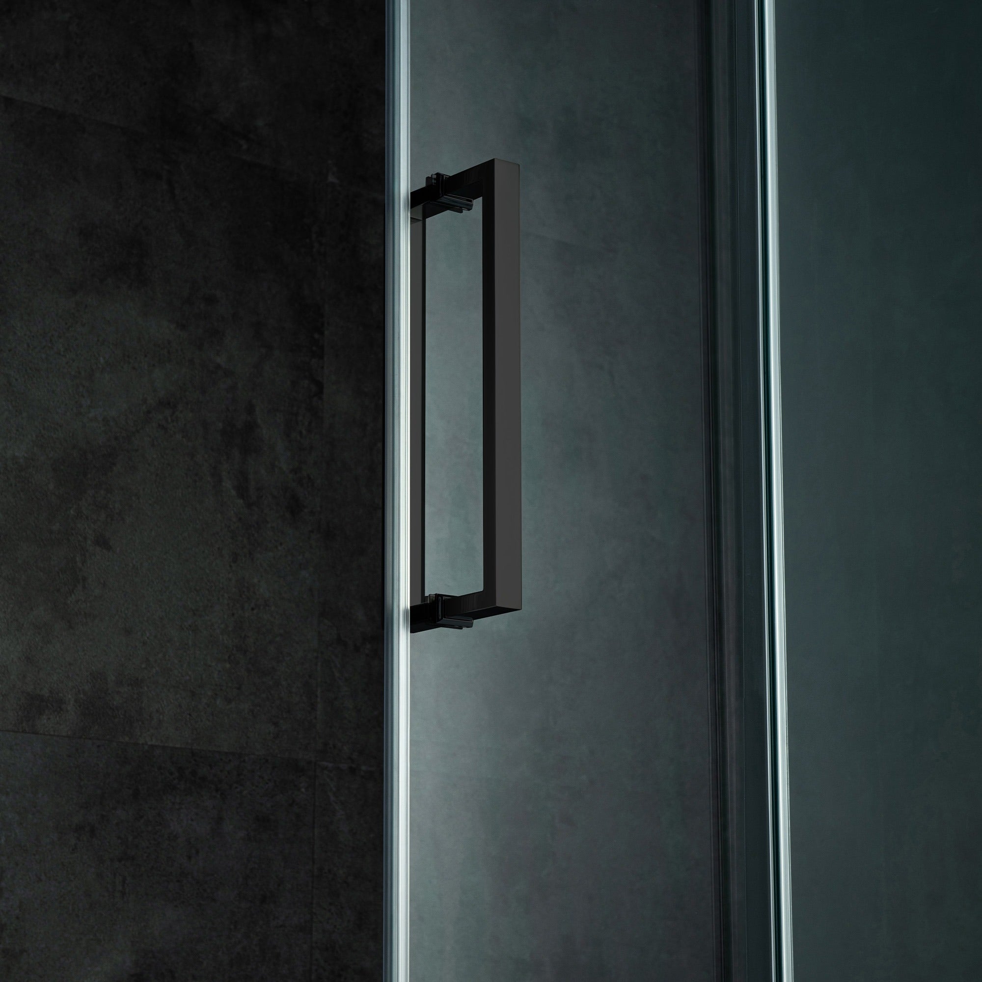 WOODBRIDGE Frameless Single Sliding Shower Doors 56-60" Width x 62" Height with 5/16"(8mm) Clear Tempered Glass and Explosion-Proof Film, MSDF6062