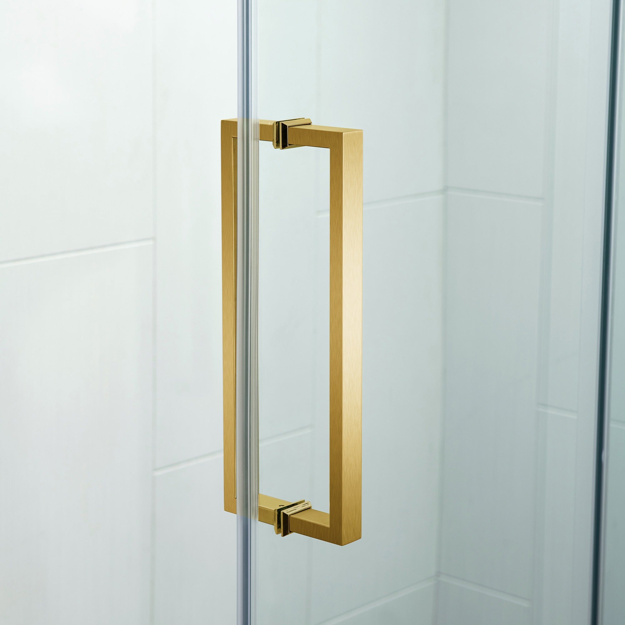 WOODBRIDGE Frameless Single Sliding Shower Doors 56-60" Width x 76" Height with 5/16"(8mm) Clear Tempered Glass and Explosion-Proof Film, MSDF6076