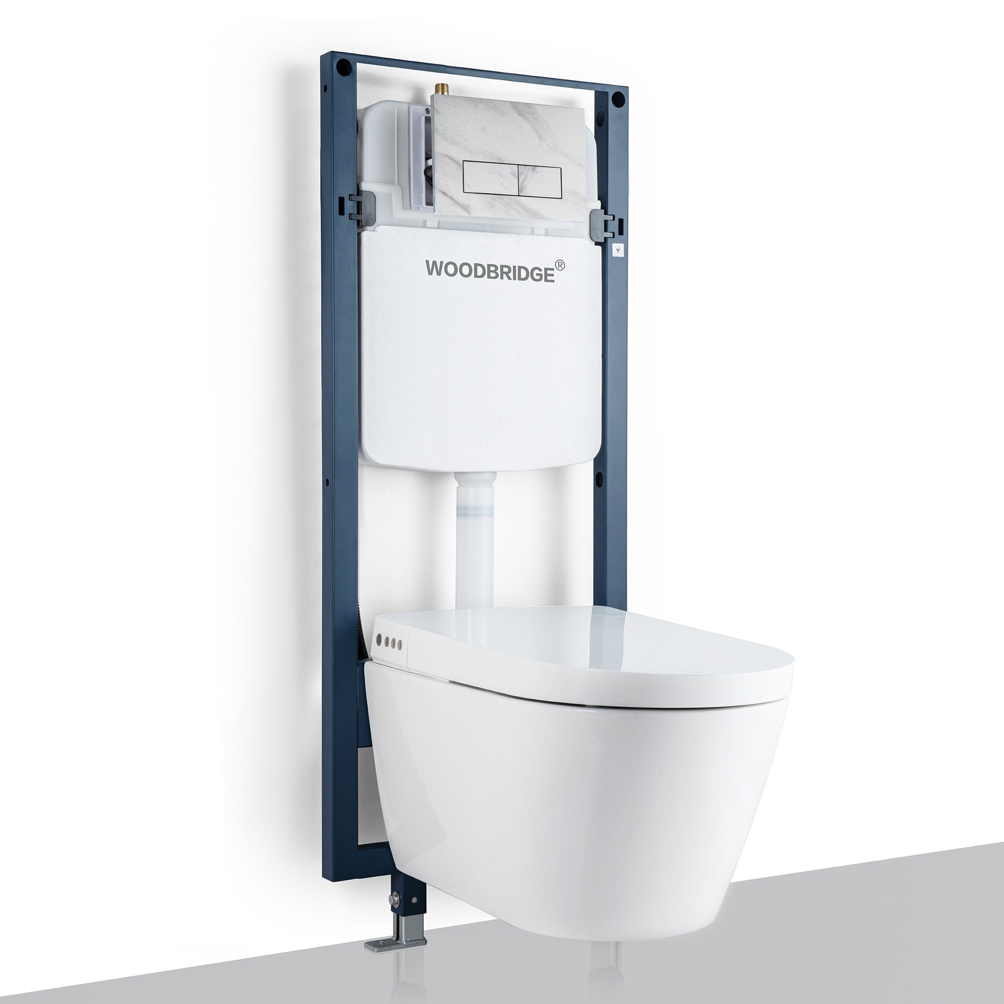 WOODBRIDGE Intelligent Wall-Hung Smart Bidet Toilet Package – LT611_SWHT611_FP611-WH