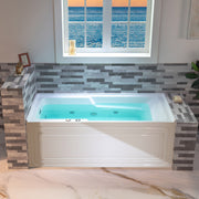 WOODBRIDGE BS6030L 60 Inch Alcove Acrylic Whirlpool Heated Jetted Tub