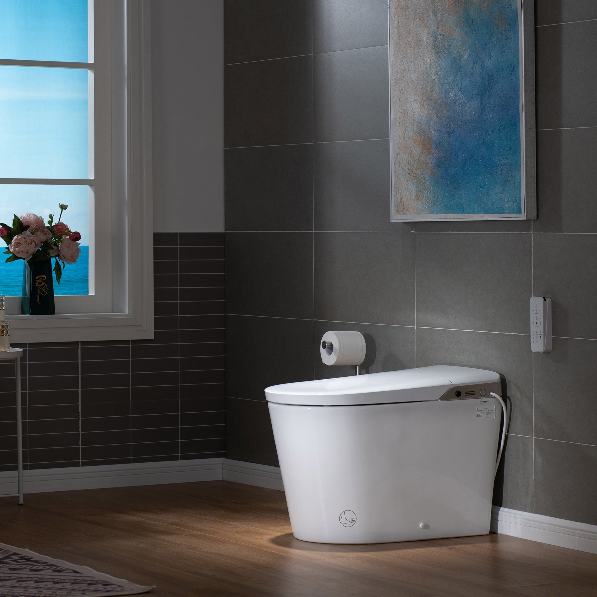 EBT470 – WOODBRIDGE Intelligent Smart Bidet Toilet with Auto Flush & Foot Sensor