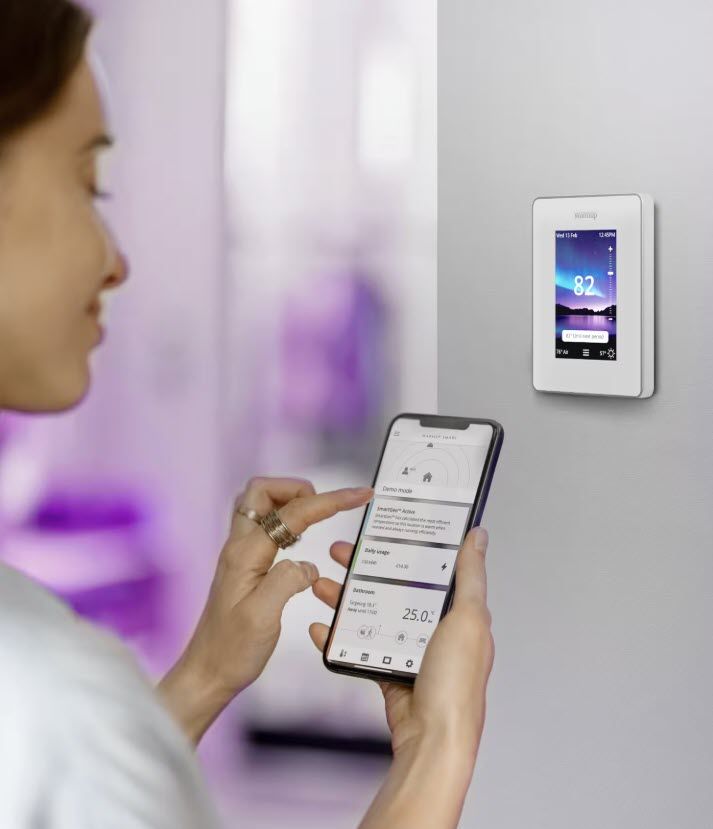 Warmup 7iE Smart WiFi MATTER Thermostat – Cloud White, 120V/240V (7IE-04-CW-LC)