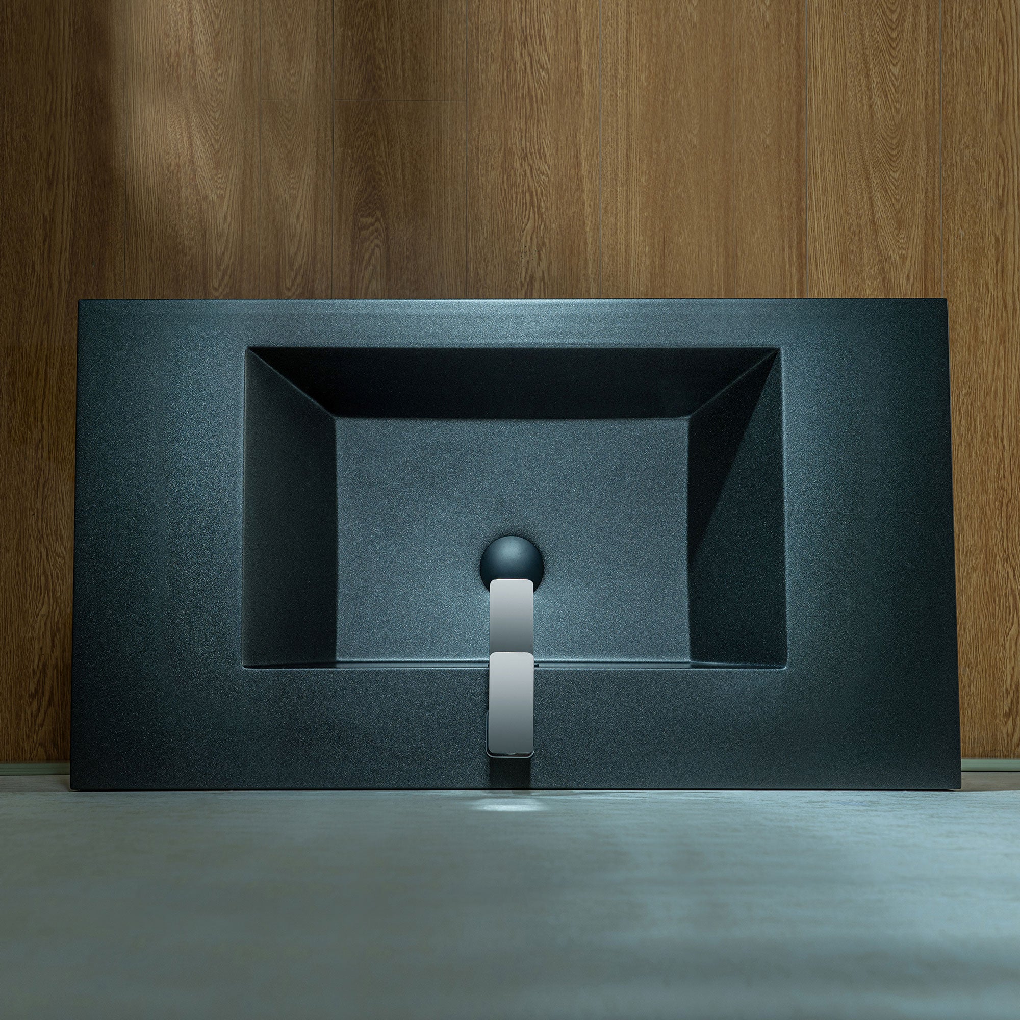 WOODBRIDGE 29-1/2 in. W x 19-5/8 in. D Wall Mounted Floating Multi-layer Engineering Wood Bathroom Vanity with Premium Black Sintered Stone Vanity Top