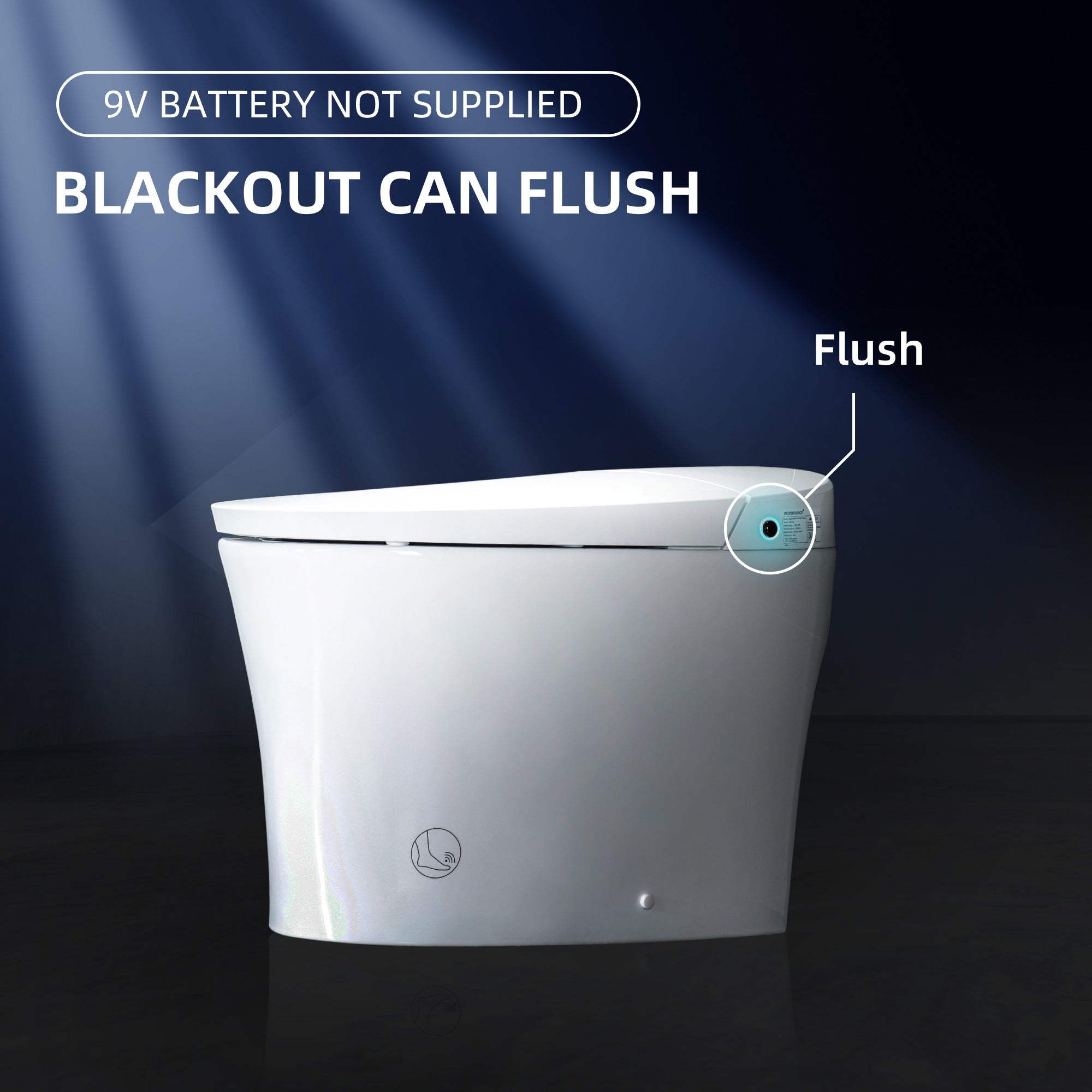 WOODBRIDGE B0970S-3.0 Smart Tankless Bidet Toilet – Auto Flush, Foot Sensor, Heated Seat