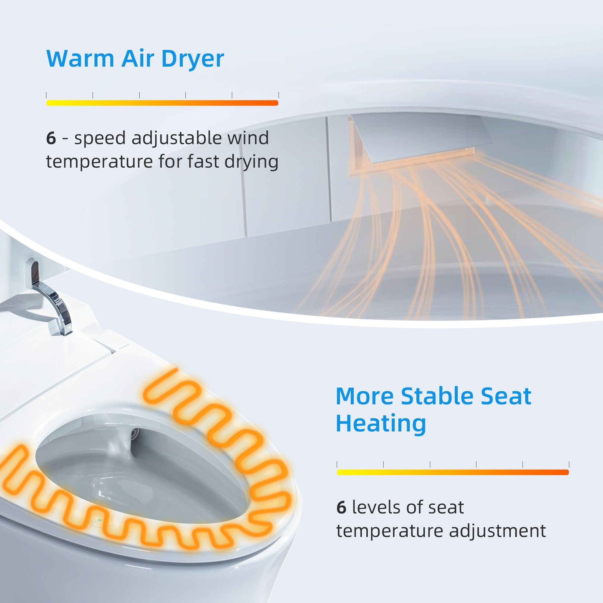 WOODBRIDGE B0970S-3.0 Smart Tankless Bidet Toilet – Auto Flush, Foot Sensor, Heated Seat