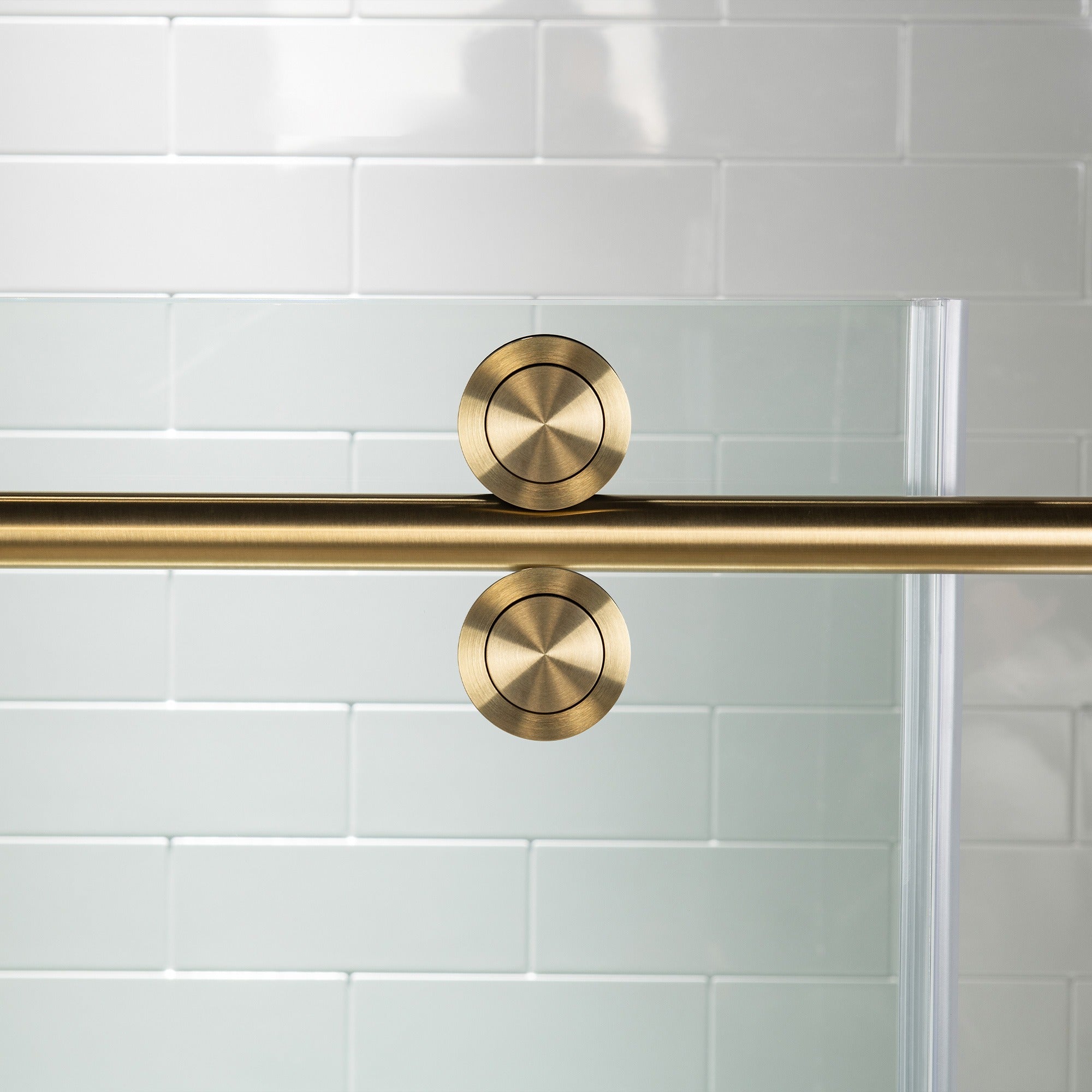 WOODBRIDGE Frameless Shower Doors 56-60" Width x 76"Height with 5/16"(8mm) Clear Tempered Glass Single Sliding with Side Seal Strips, DDM-6076